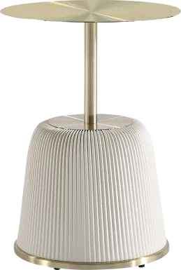 Broomcage I Cream End Table