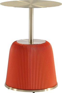 Broomcage I Orange End Table