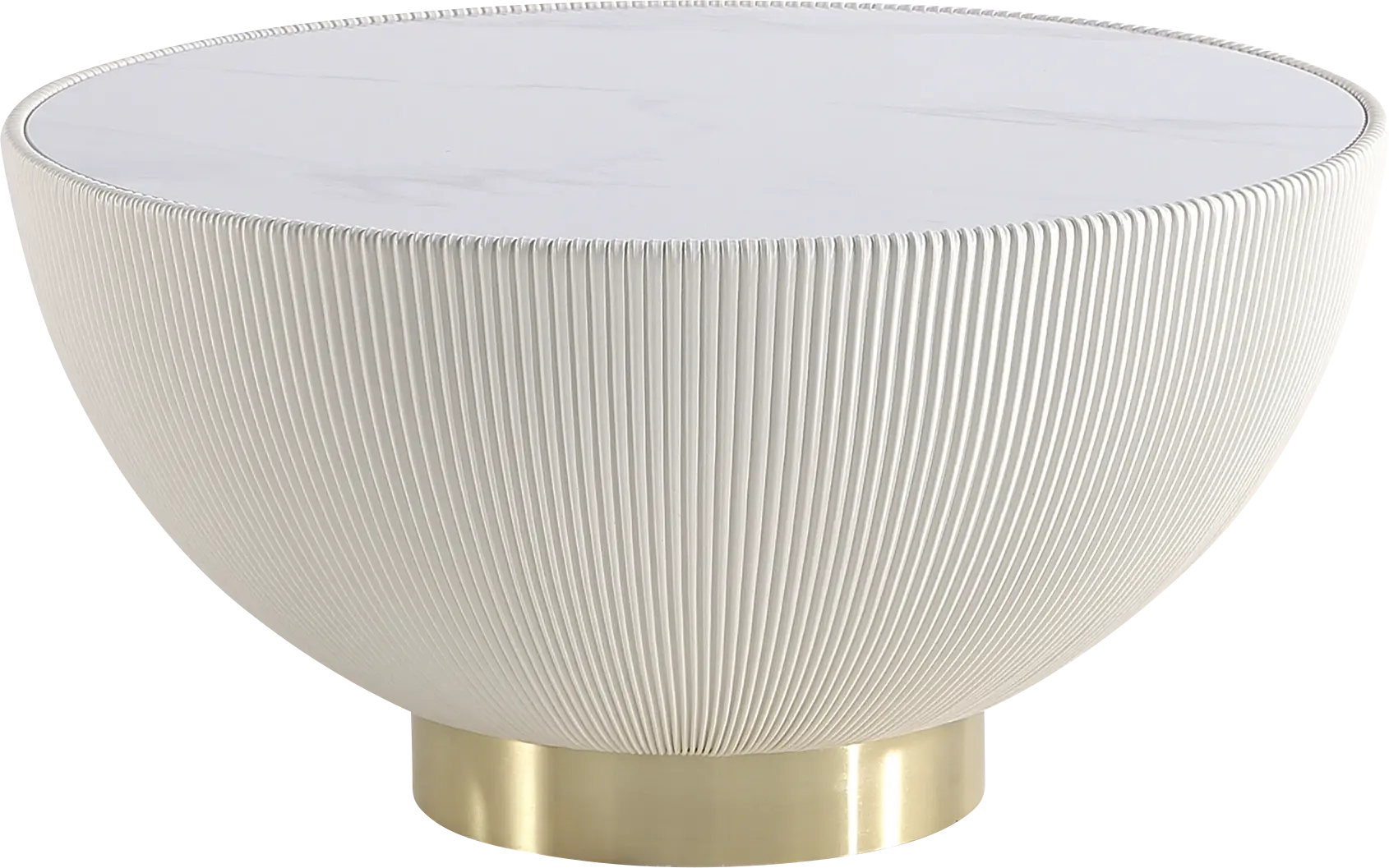 Broomcage II Cream Cocktail Table
