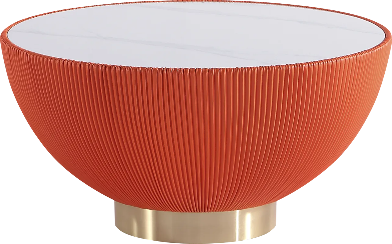 Broomcage II Orange Cocktail Table