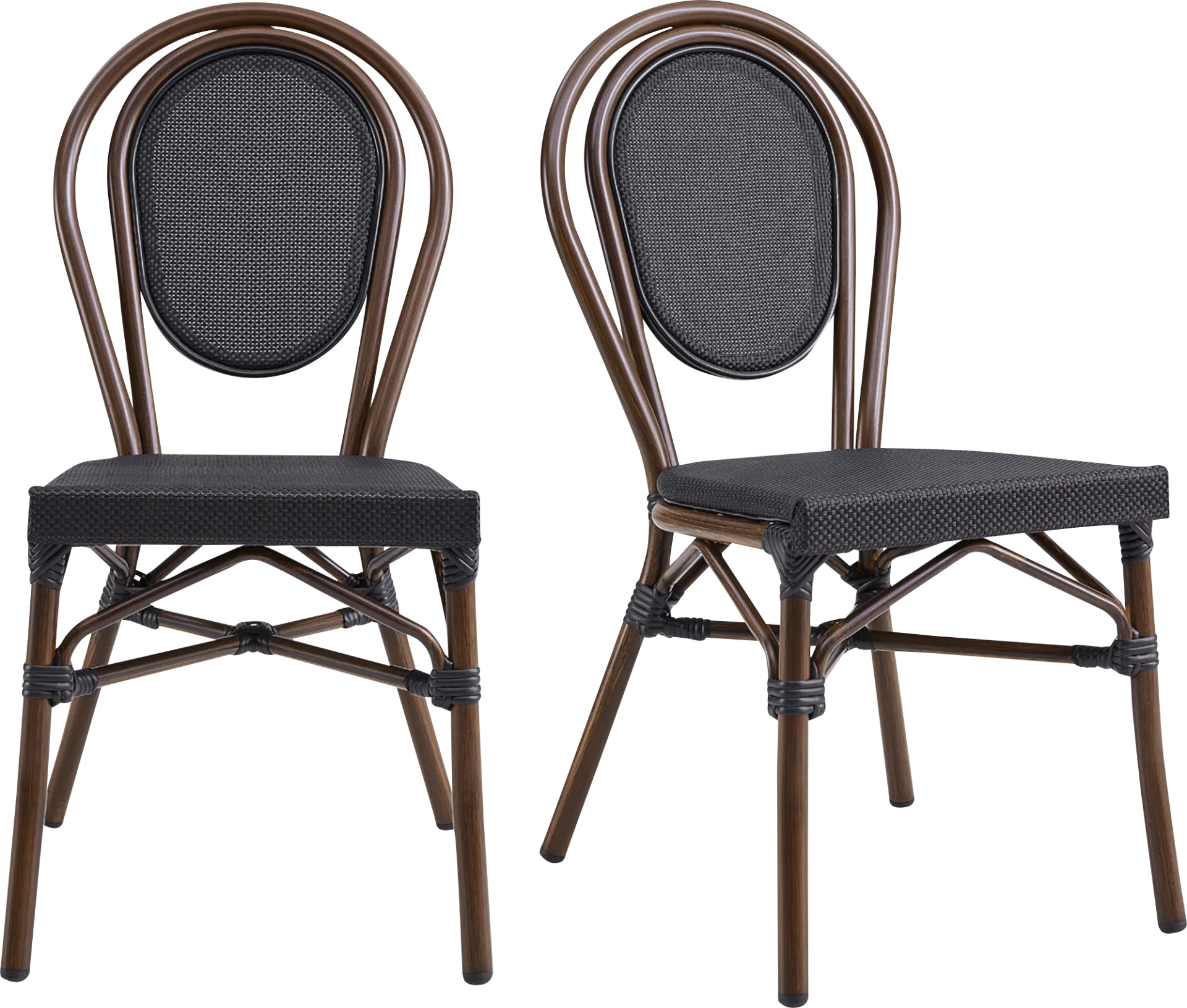 Outdoor Gately Brown Side Chair, Set of 2 - Image 1