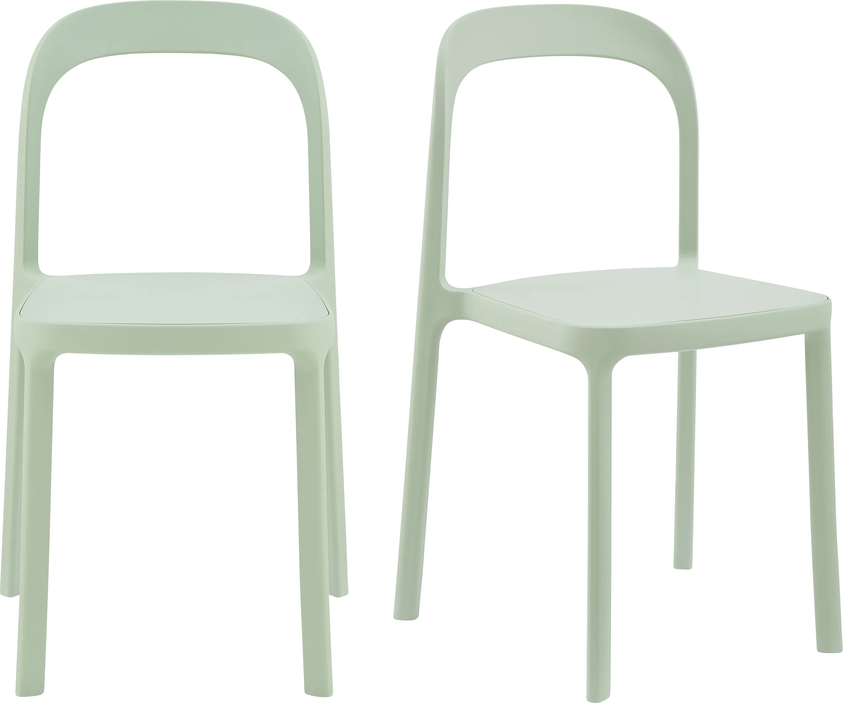 Outdoor Alether Mint Green Side Chair, Set of 2 - Thumbnail - Image 1