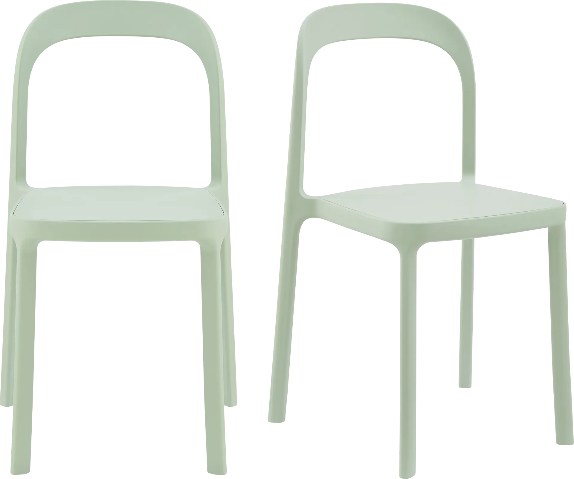 Outdoor Alether Mint Green Side Chair, Set of 2 - Image 1