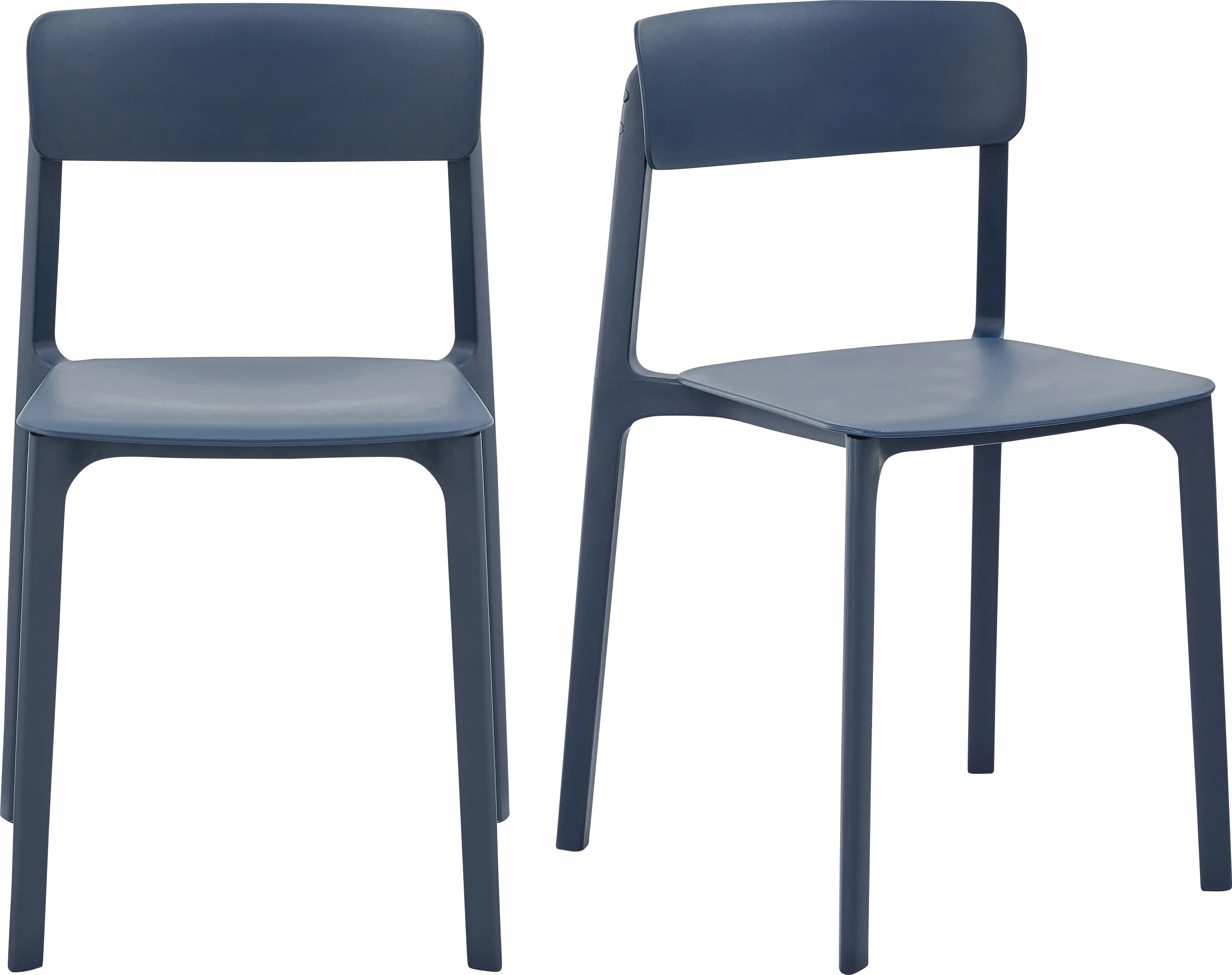 Outdoor Hartzog Blue Side Chair, Set of 2 - Thumbnail - Image 1