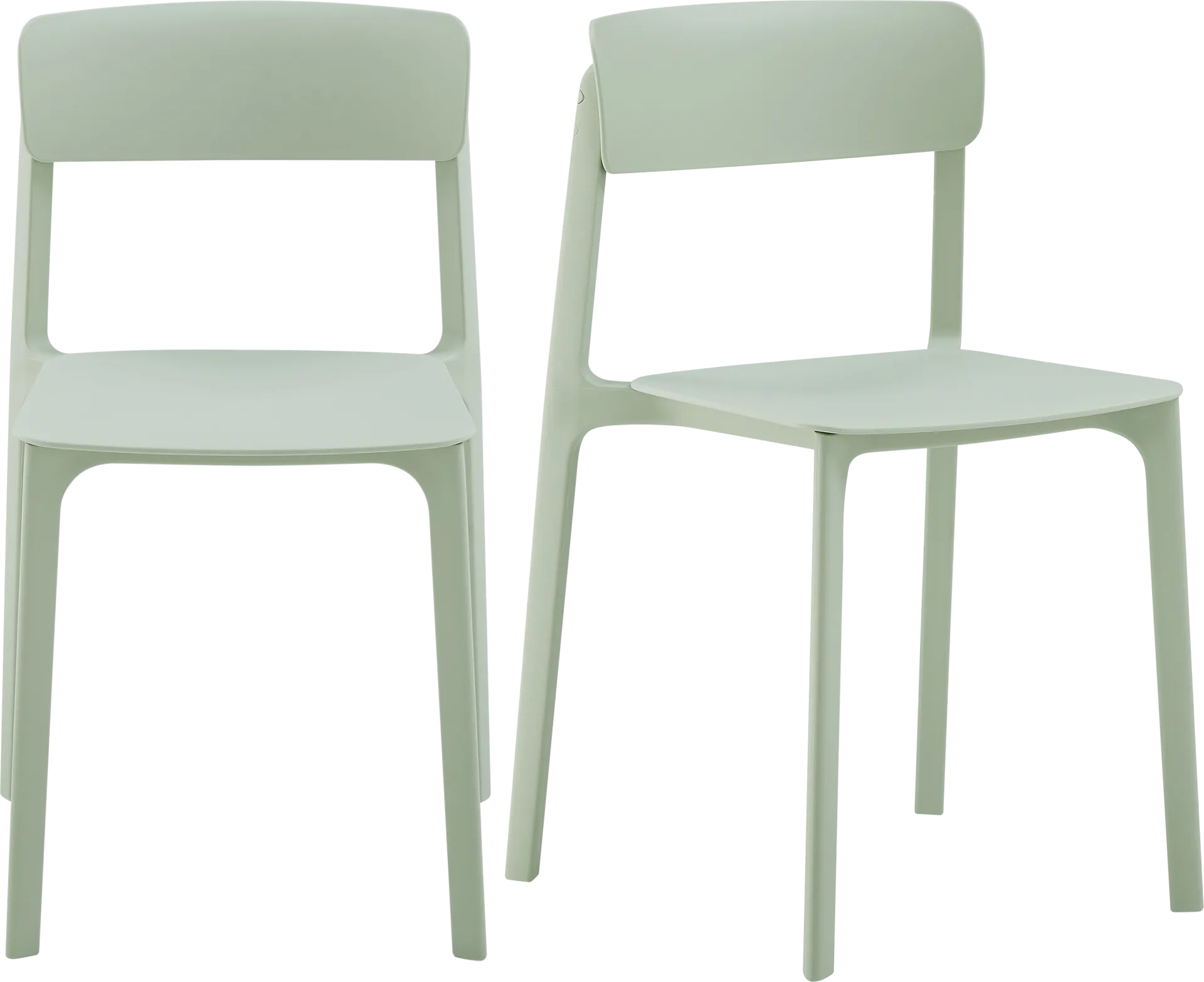 Outdoor Hartzog Mint Green Side Chair, Set of 2 - Image 1