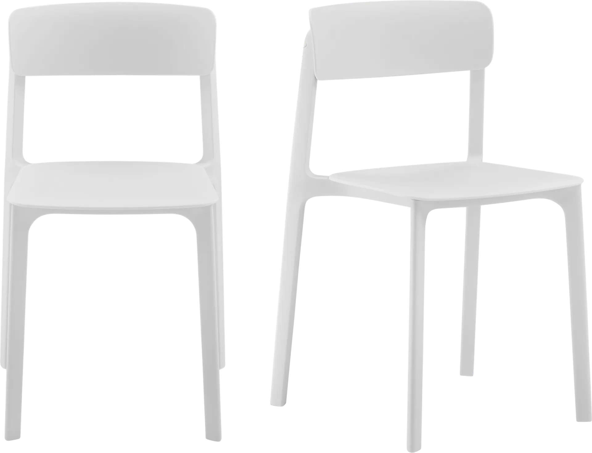 Outdoor Hartzog White Side Chair, Set of 2 - Image 1