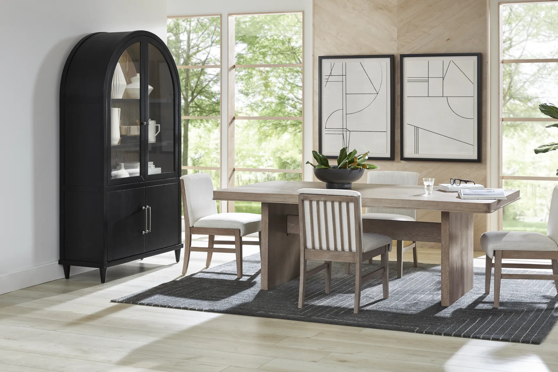 Portsmouth Natural 5 Pc Dining Room with Natural Chairs - Image 1