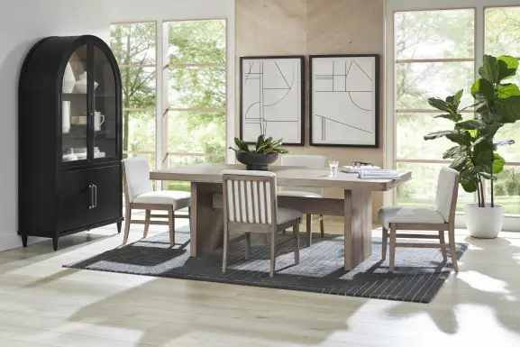 Portsmouth Natural 5 Pc Dining Room with Natural Chairs