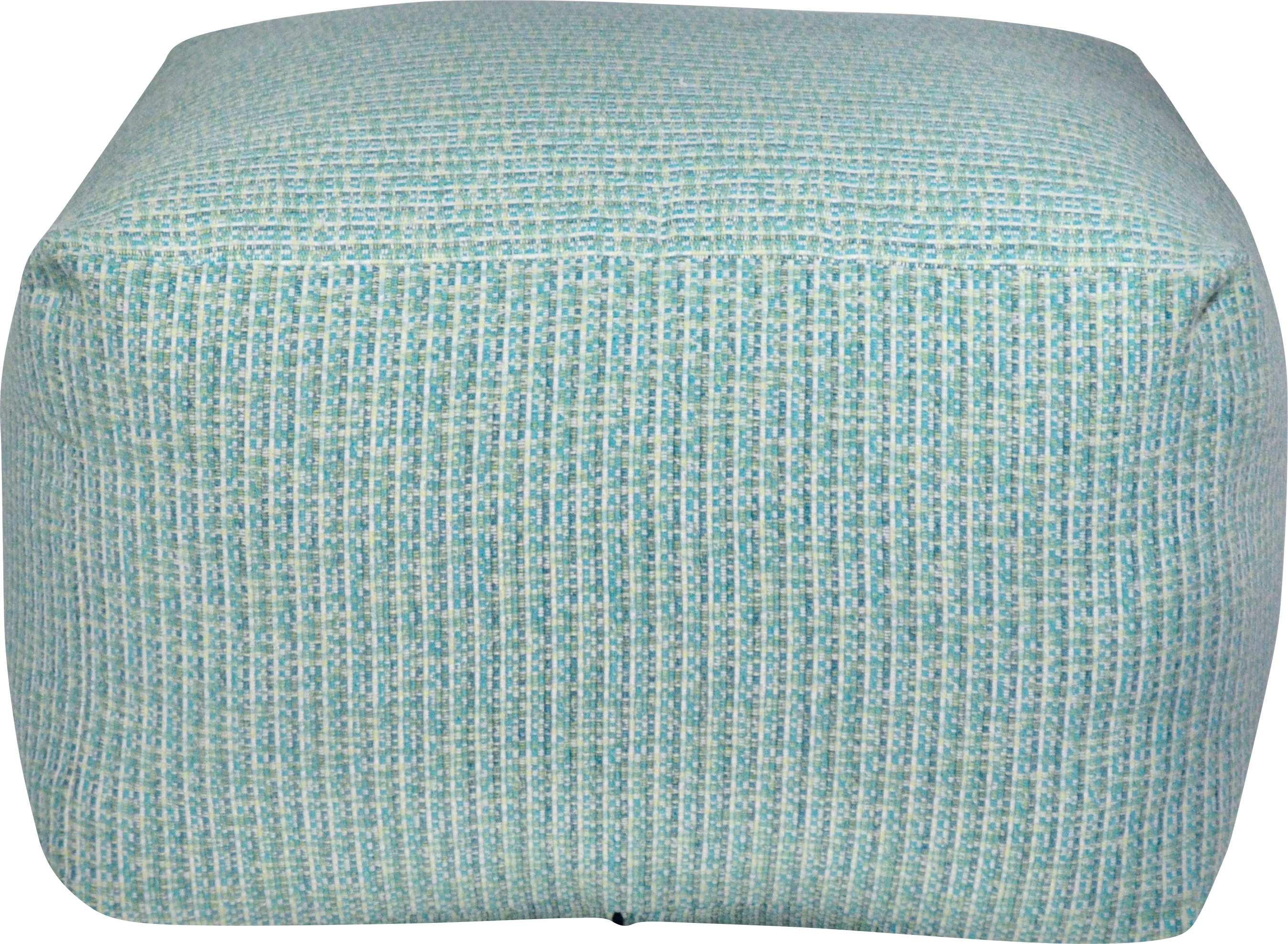 Caelus Aqua Square Pouf - Thumbnail - Image 1