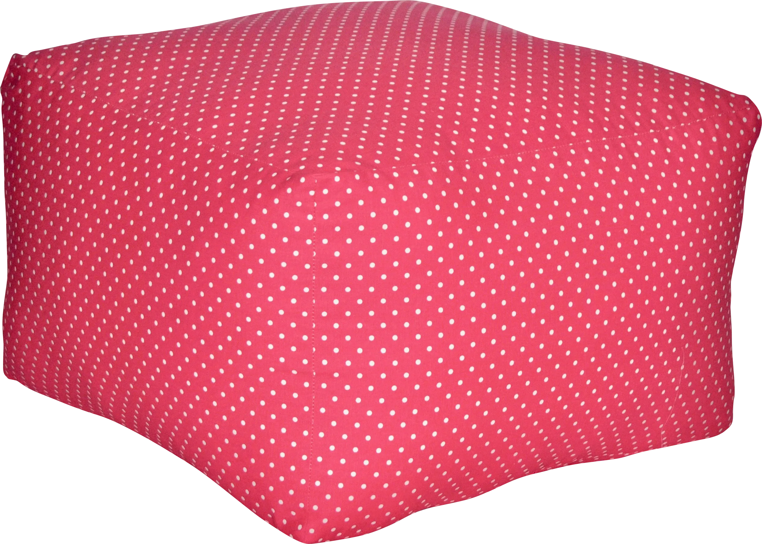 Caelus Raspberry Square Pouf - Thumbnail - Image 1