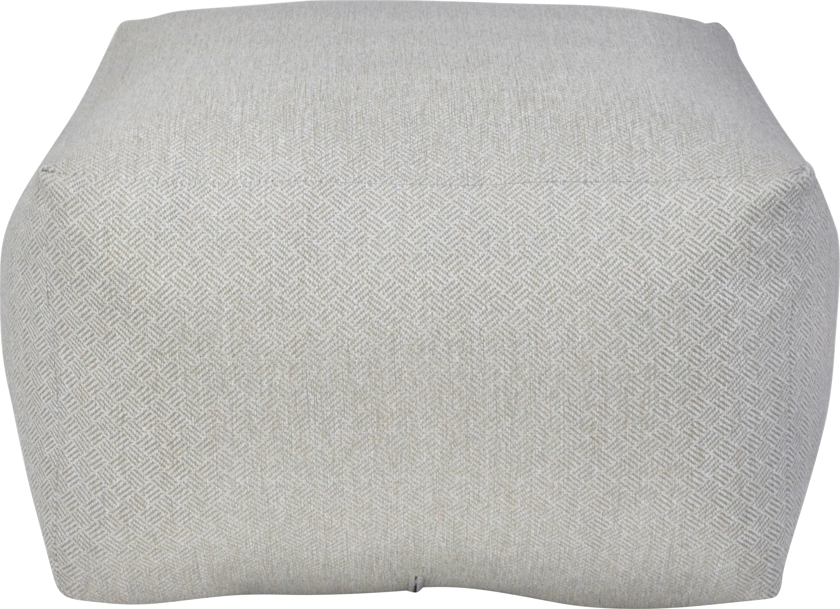 Caelus Tan Square Pouf - Thumbnail - Image 1