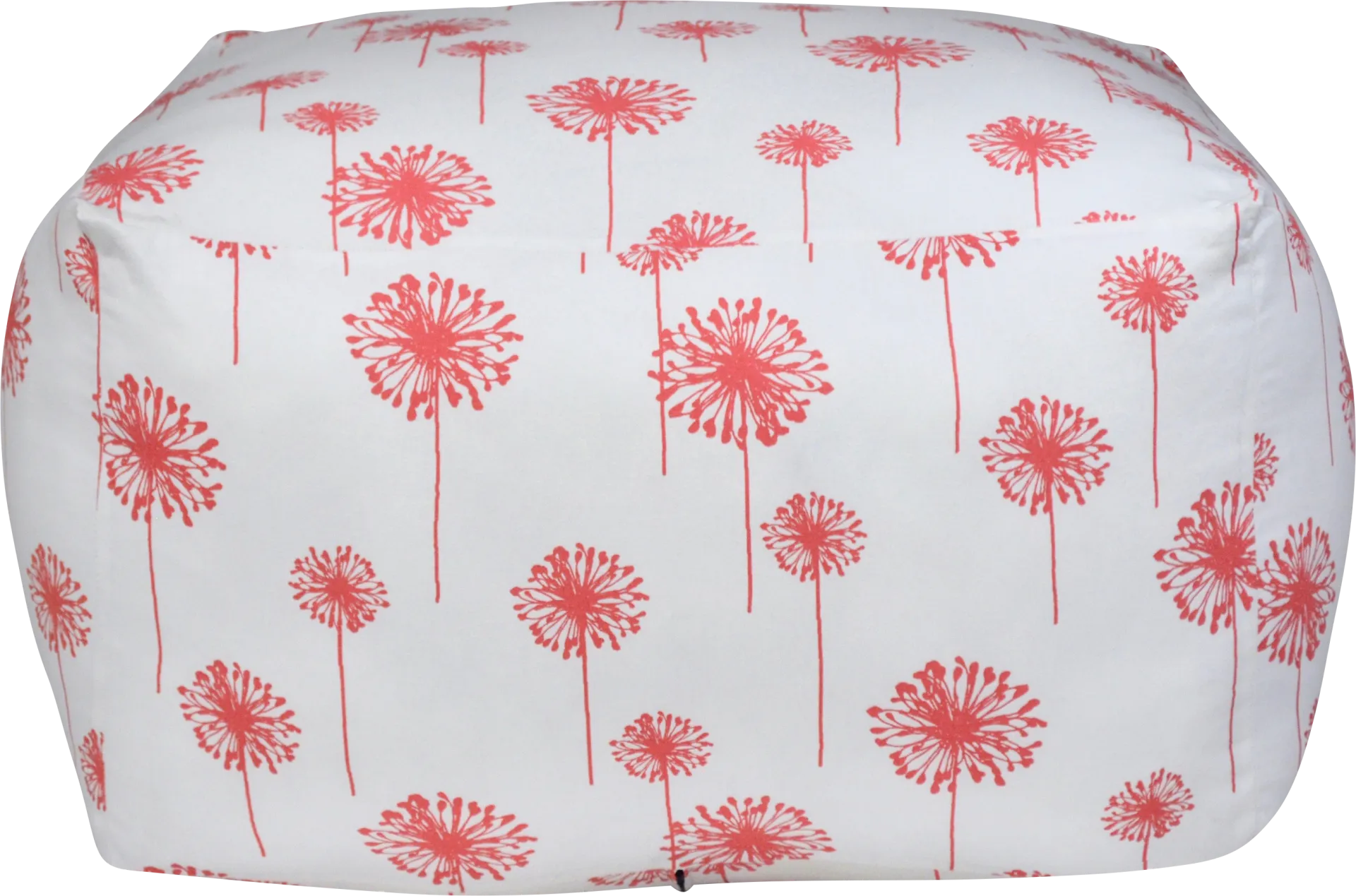 Caelus Pink Square Pouf - Image 1