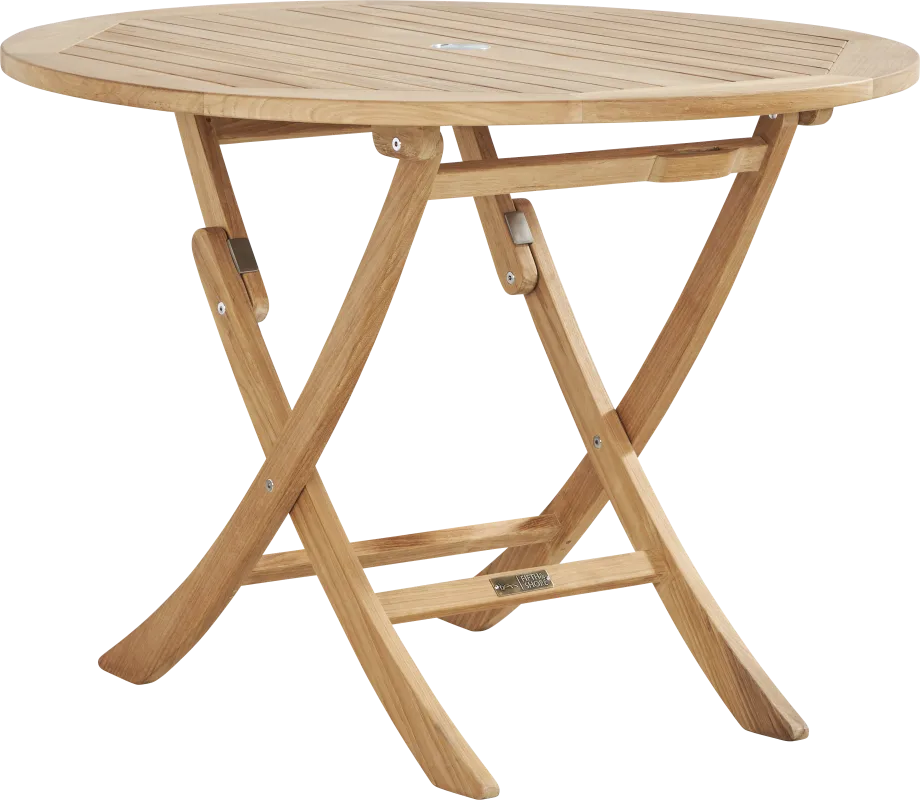 Pleasant Bay Natural Outdoor Folding Dining Table