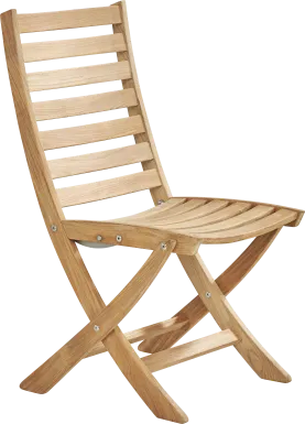 Pleasant Bay Natural Outdoor Folding Dining Chair