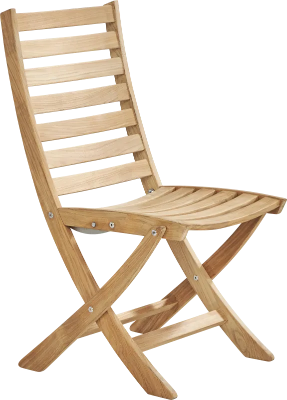 Pleasant Bay Natural Outdoor Folding Dining Chair