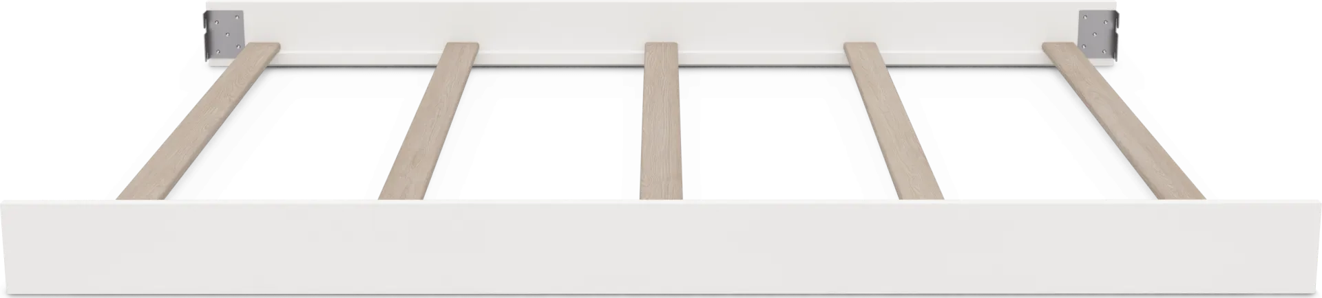 Kids Cottage Colors White 4-in-1 Convertible Nursery Set with Toddler and Full Conversion Rails - Image 13