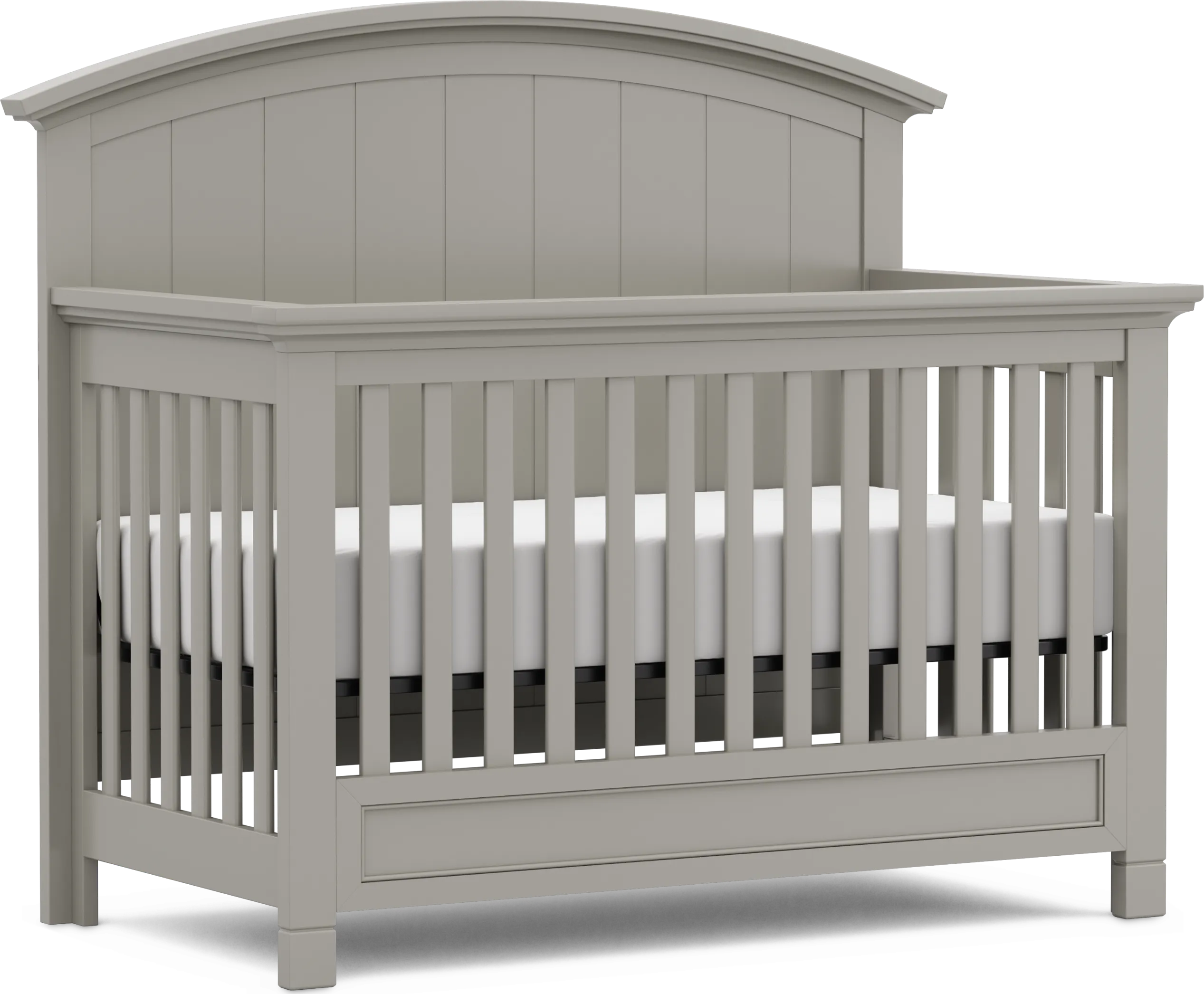 Kids Cottage Colors Gray 4-in-1 Convertible Crib - Thumbnail - Image 1