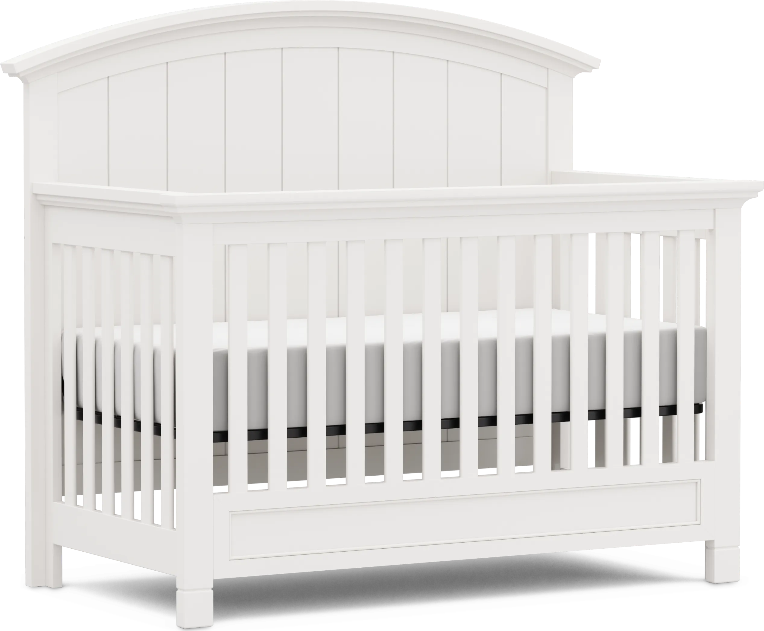 Kids Cottage Colors White 4-in-1 Convertible Crib - Thumbnail - Image 1