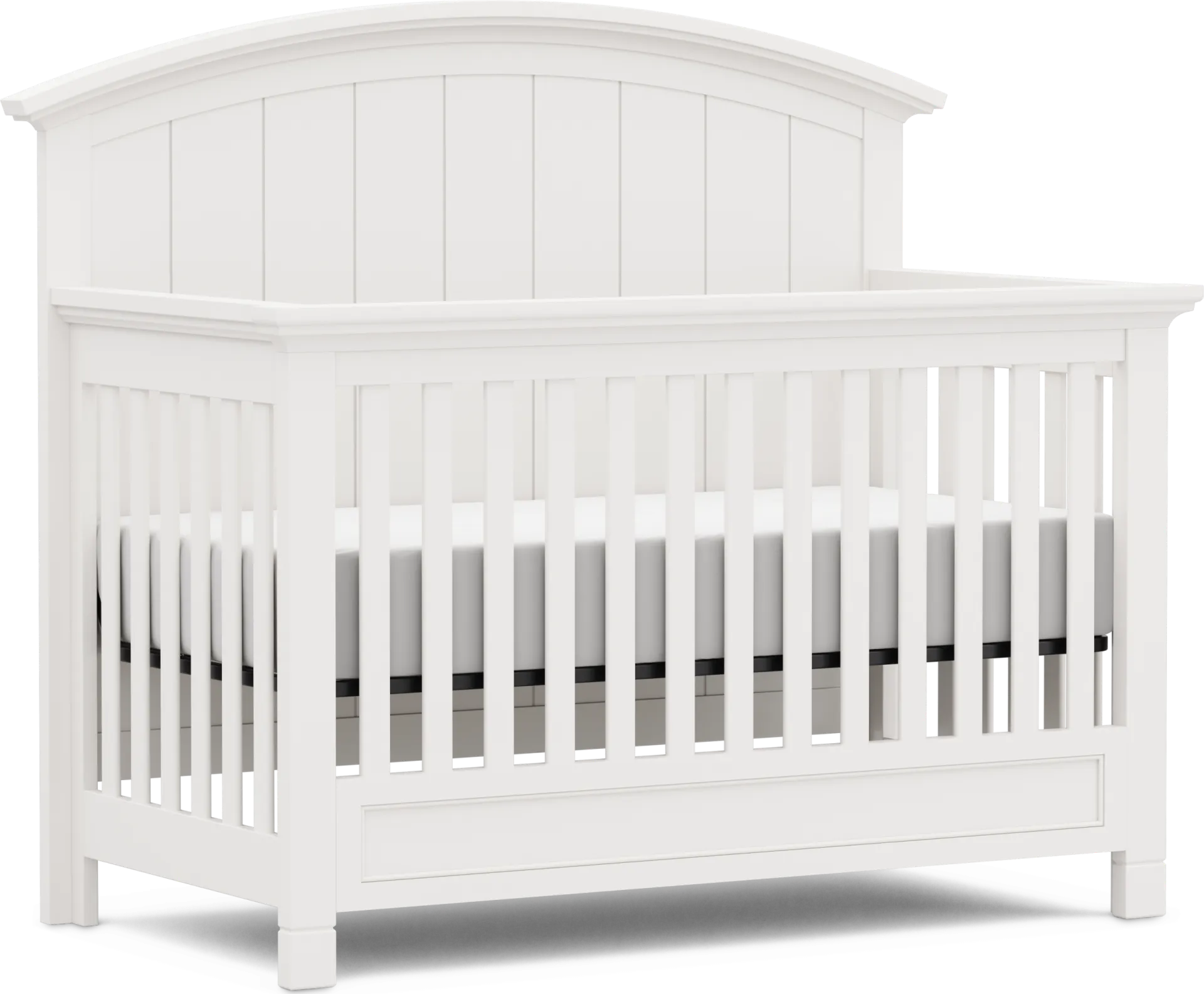 Kids Cottage Colors White 4-in-1 Convertible Crib - Image 1