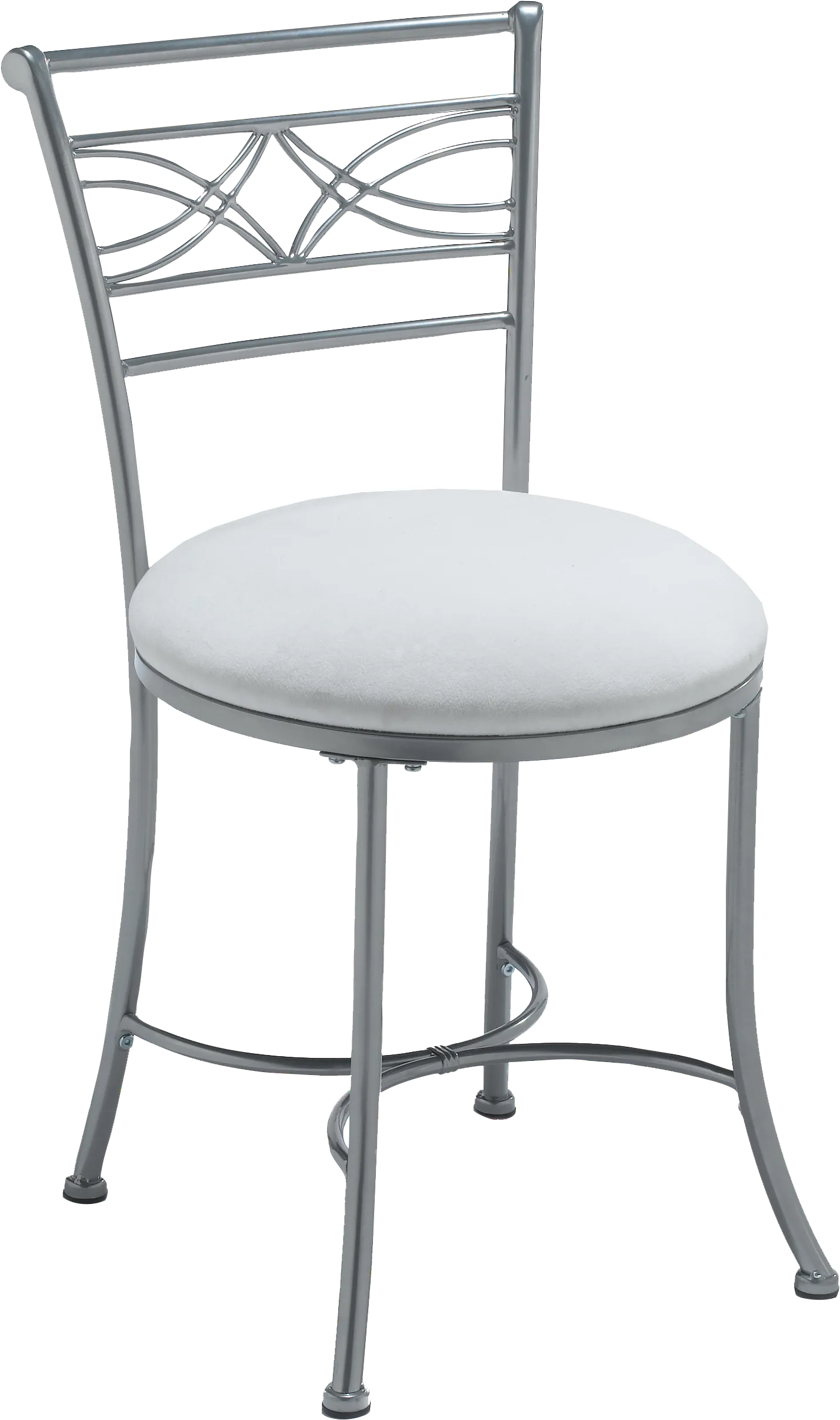 Dutton White Vanity Stool - Image 1