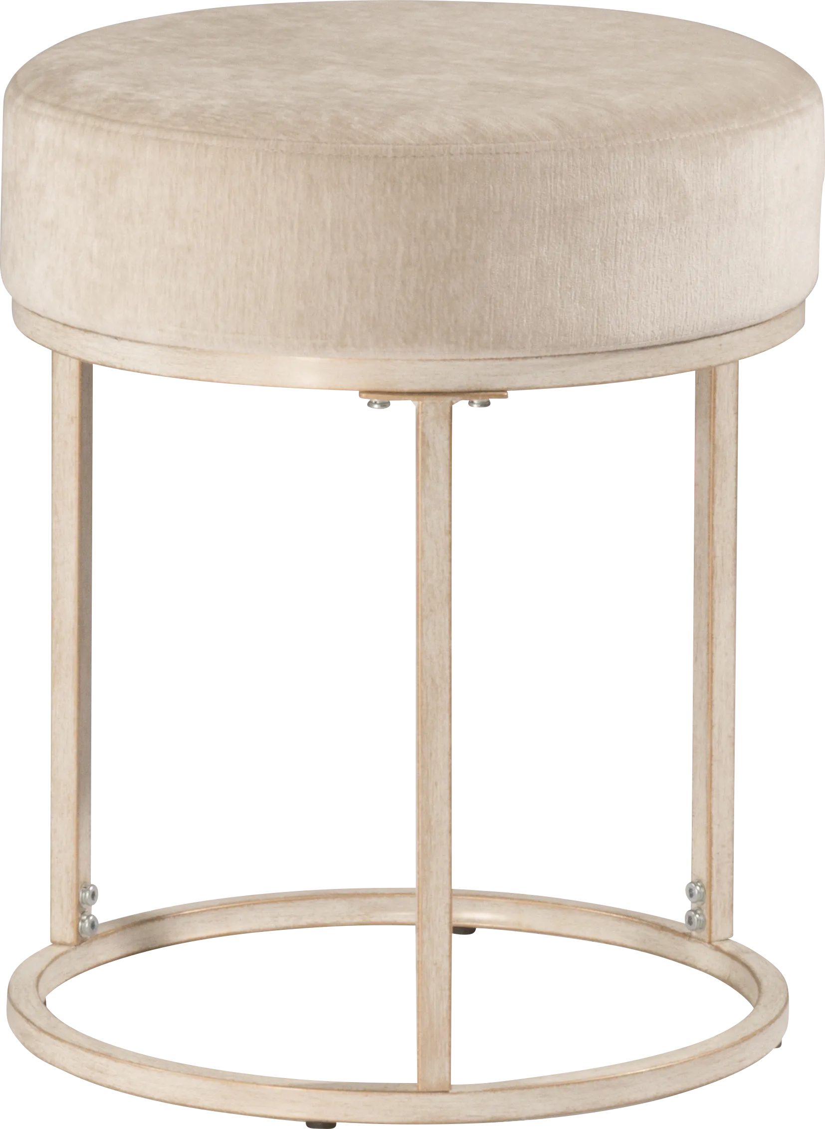 Tennyson White Vanity Stool - Image 1