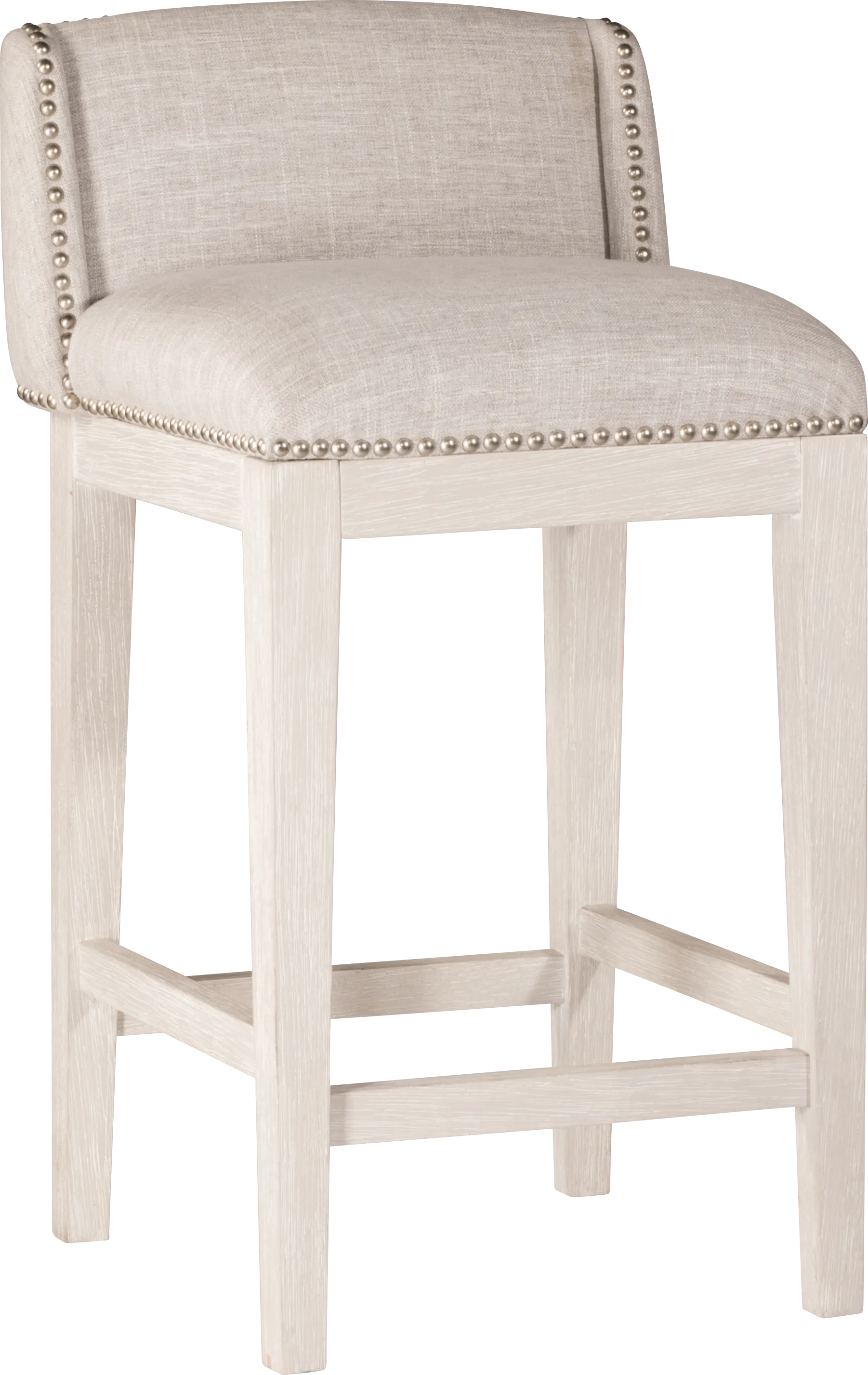 Delany White Counter Height Stool, Set of 2 - Image 1