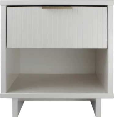 Bremmer V White Nightstand