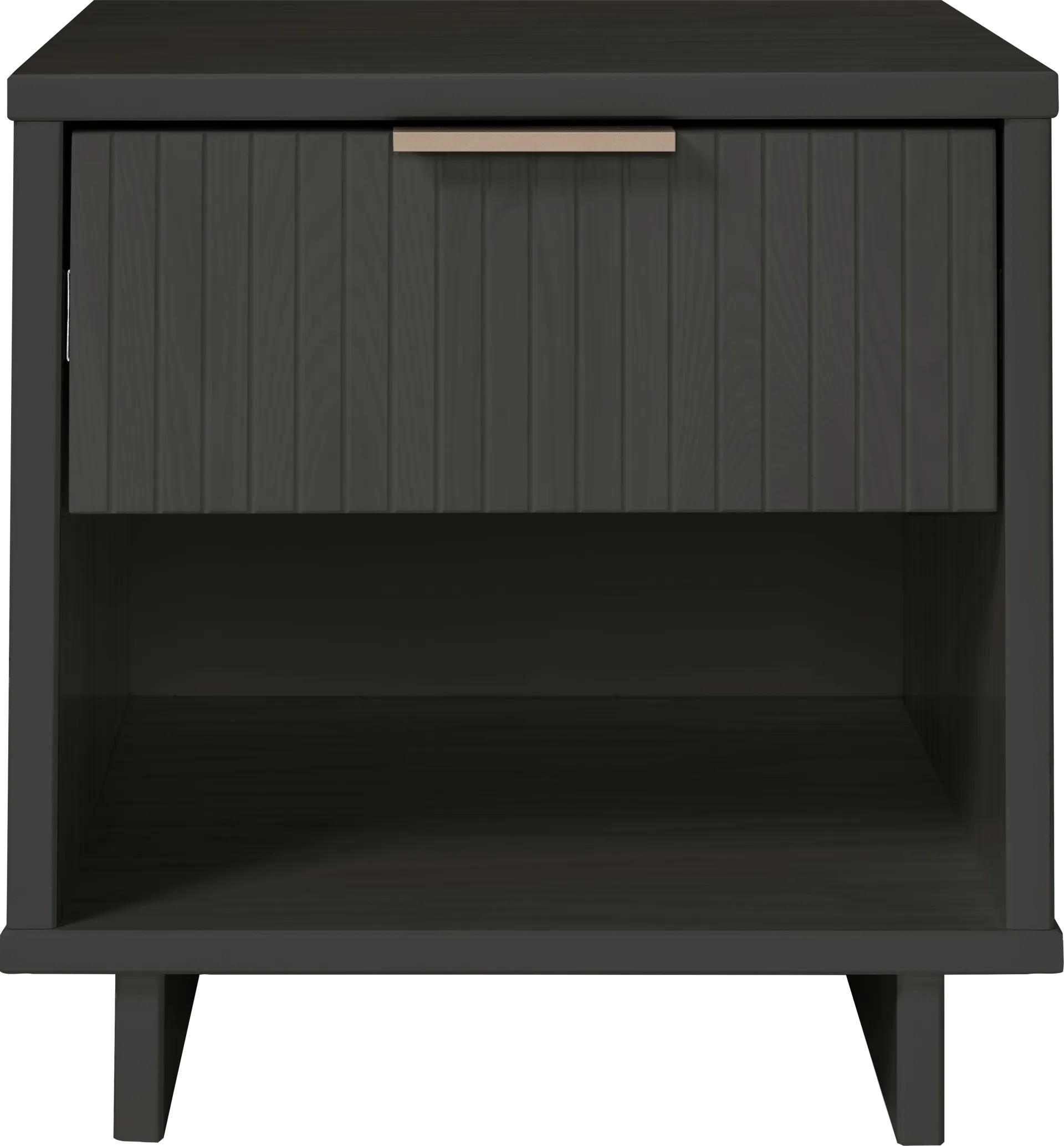 Bremmer V Dark Gray Nightstand - Image 1