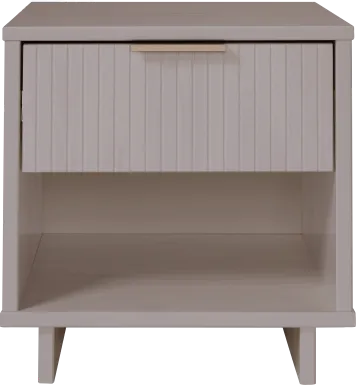 Bremmer V Light Gray Nightstand