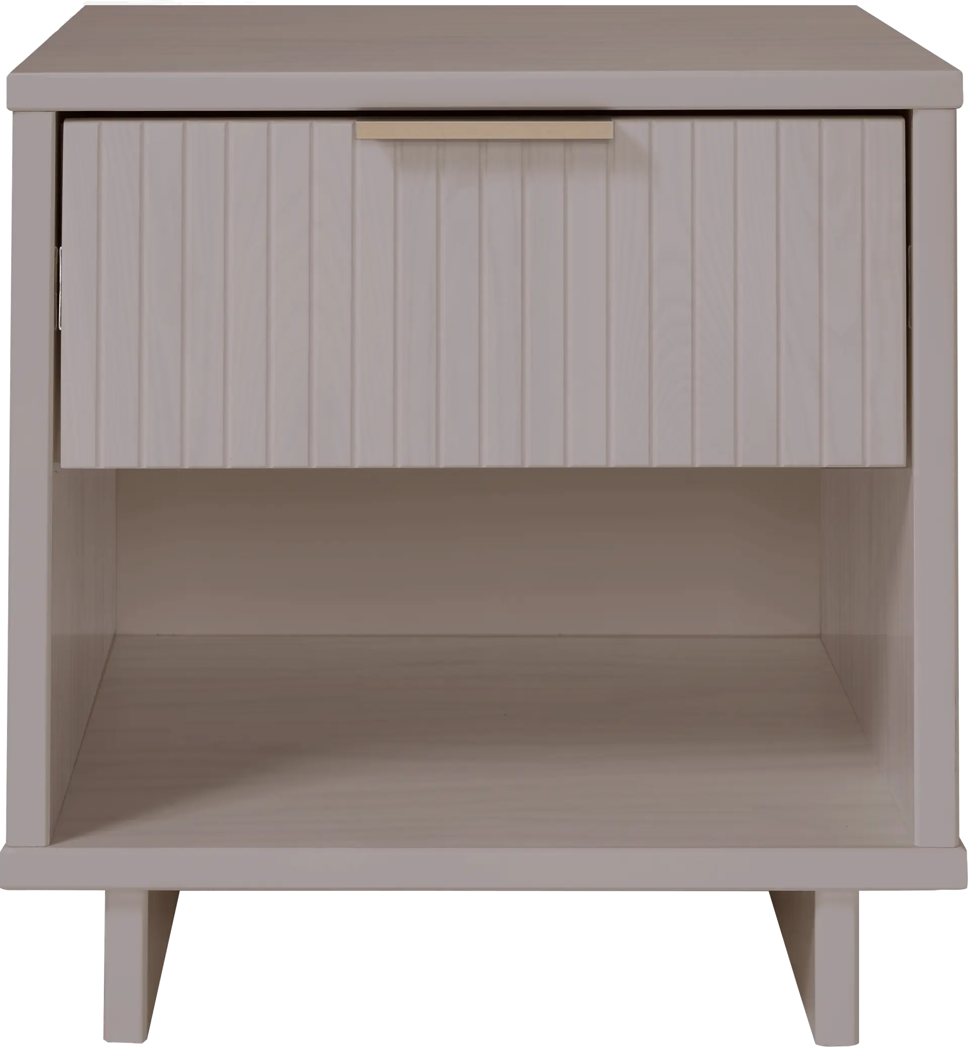 Bremmer V Light Gray Nightstand