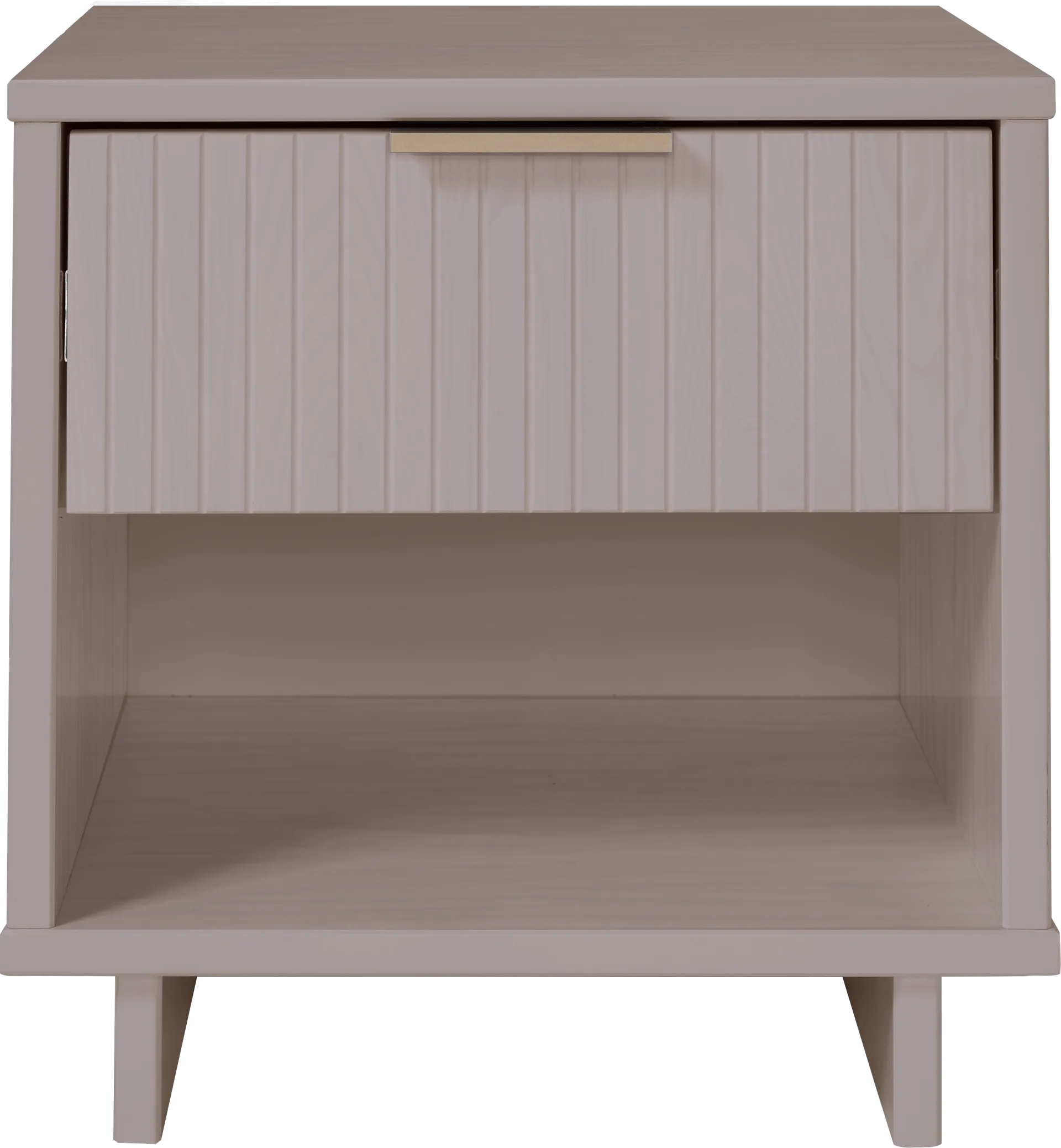 Bremmer V Light Gray Nightstand - Image 1