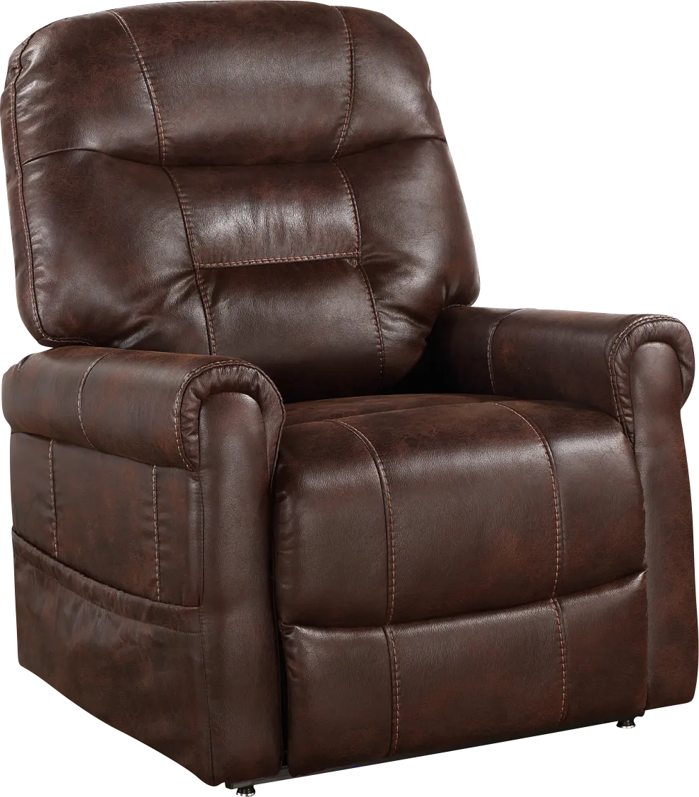 Marlhill Walnut Power Lift Recliner - Image 1