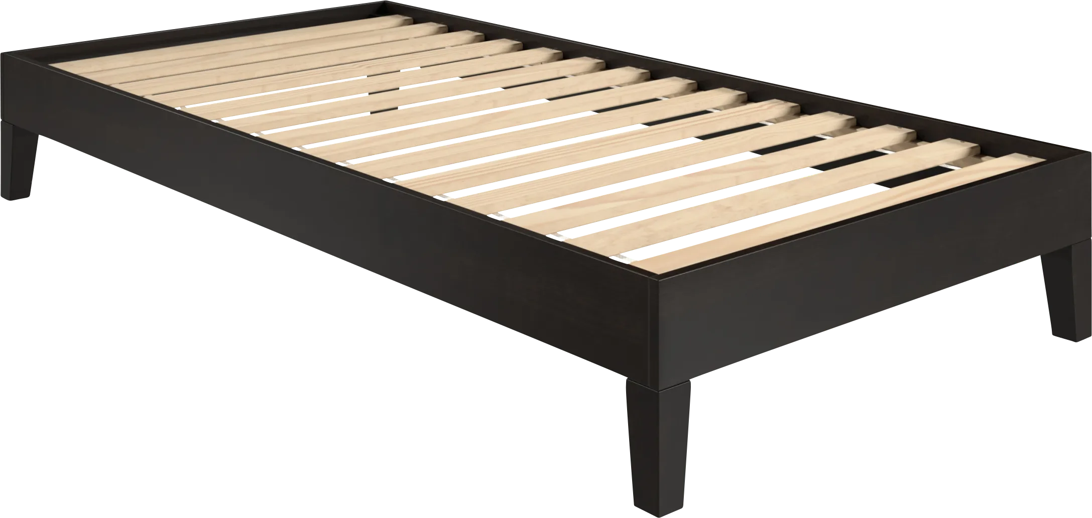 Bonariden Black Twin Platform Bed - Thumbnail - Image 1