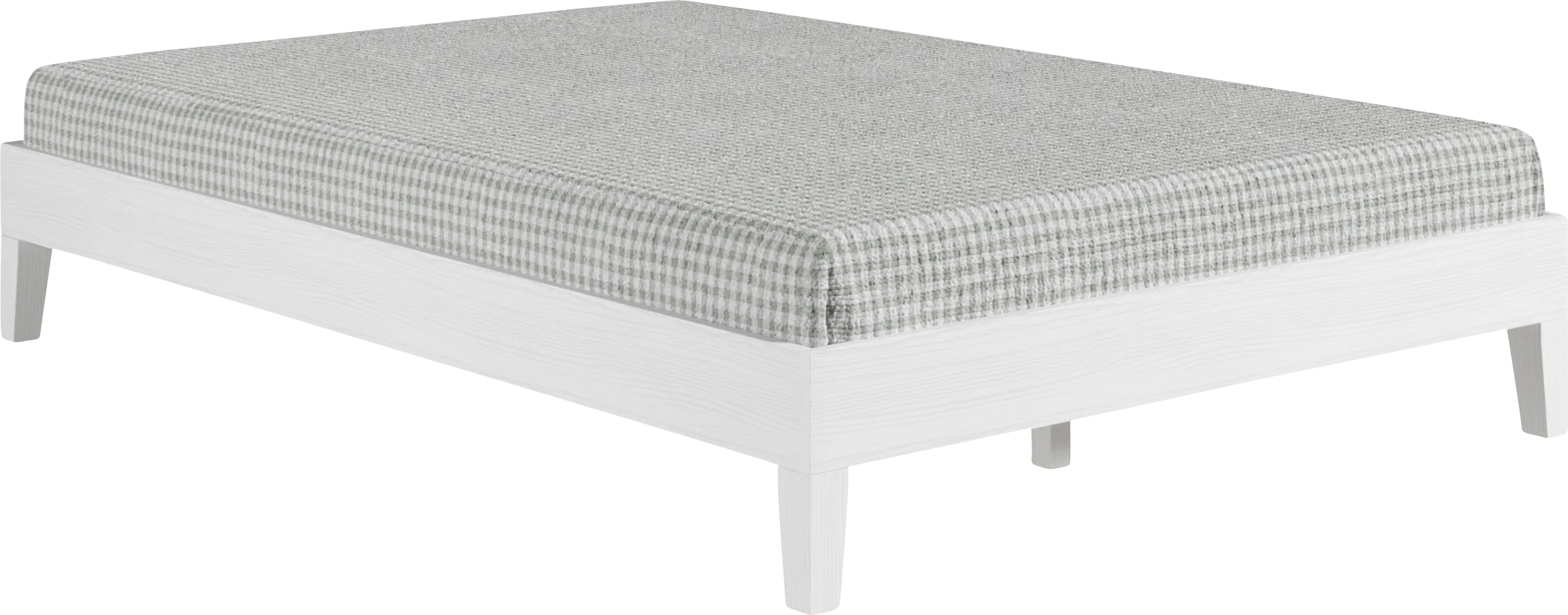 Bonariden White Full Platform Bed - Thumbnail - Image 1