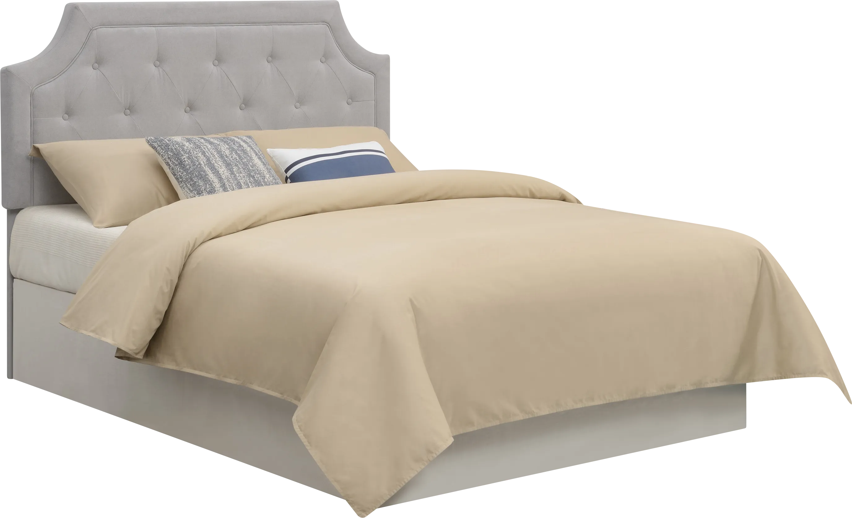 Beddinglin Gray Queen Size Headboard