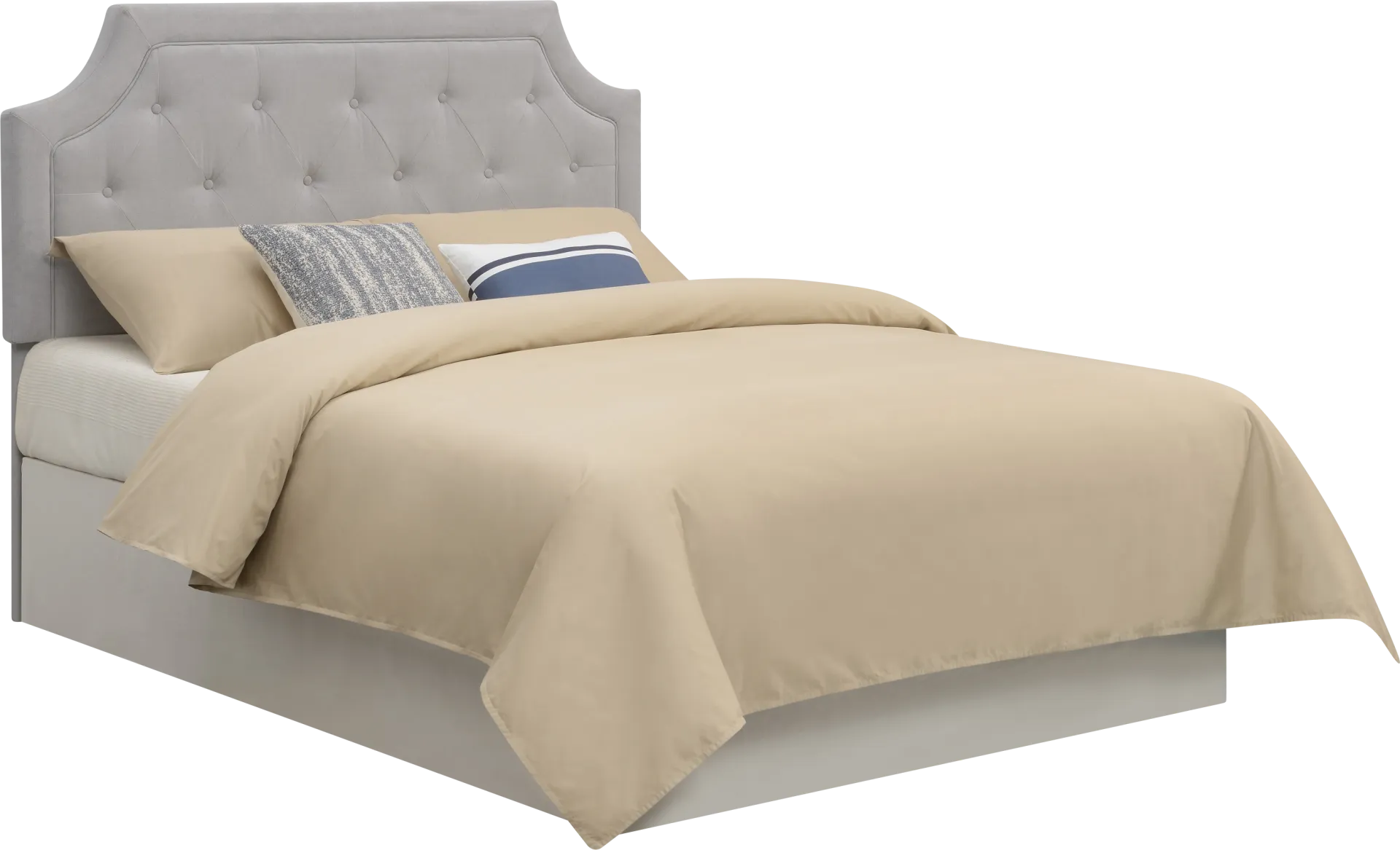 Beddinglin Gray Queen Size Headboard - Image 1