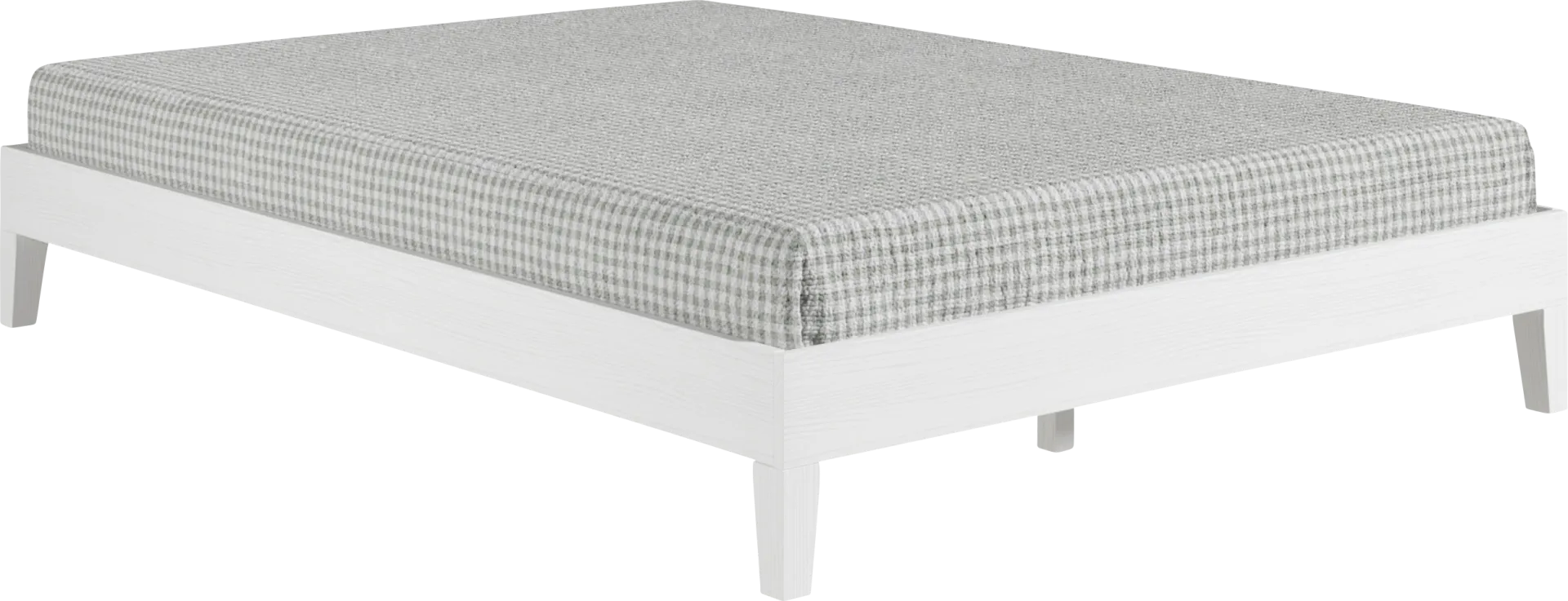 Bonariden White Queen Platform Bed - Image 1