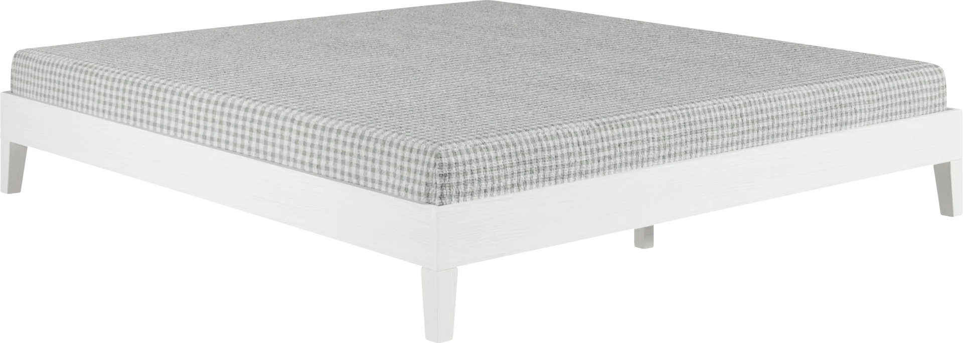 Bonariden White King Platform Bed - Image 1