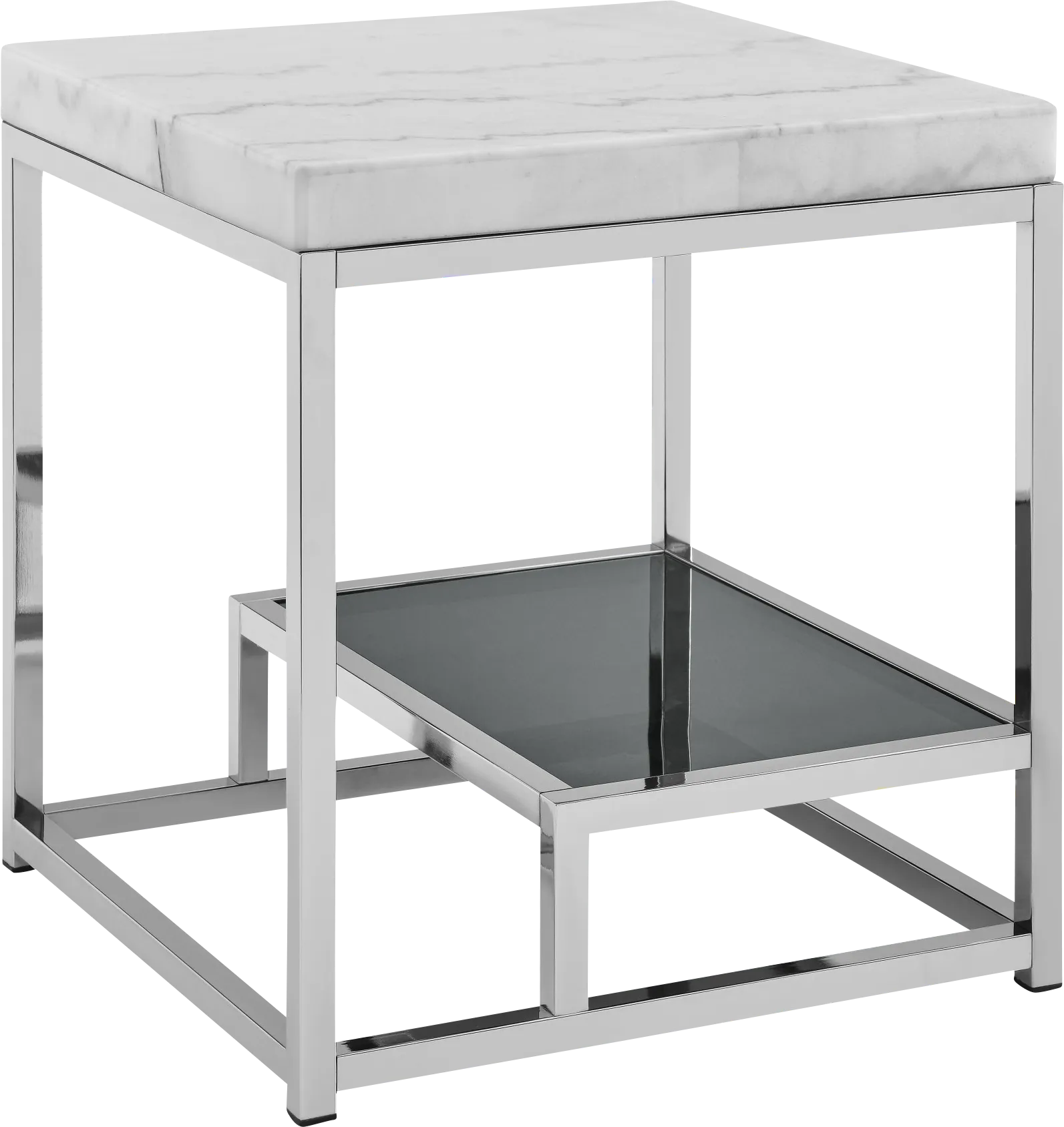Brudertonas White End Table - Thumbnail - Image 1