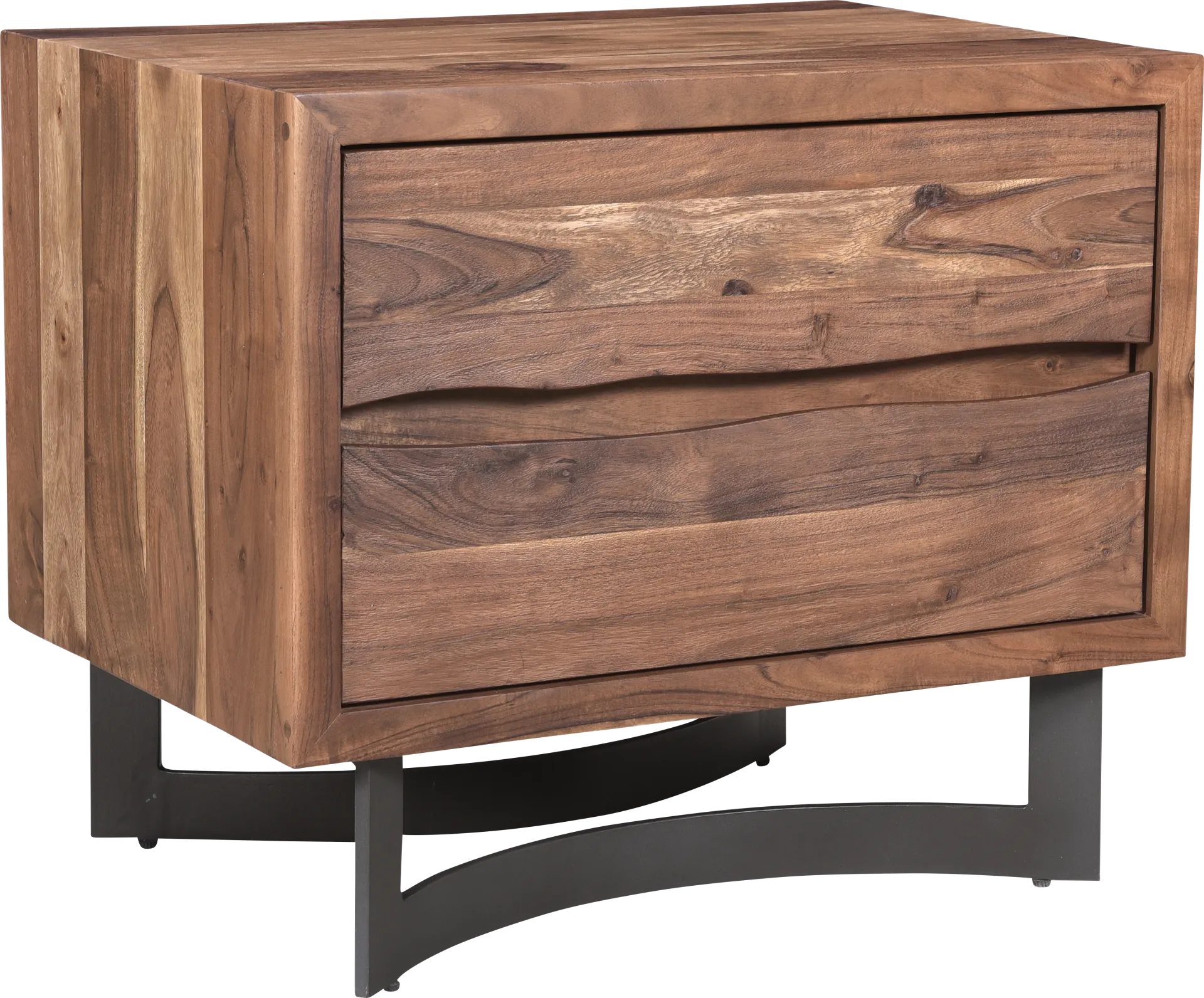 Lochness Brown Nightstand - Image 1