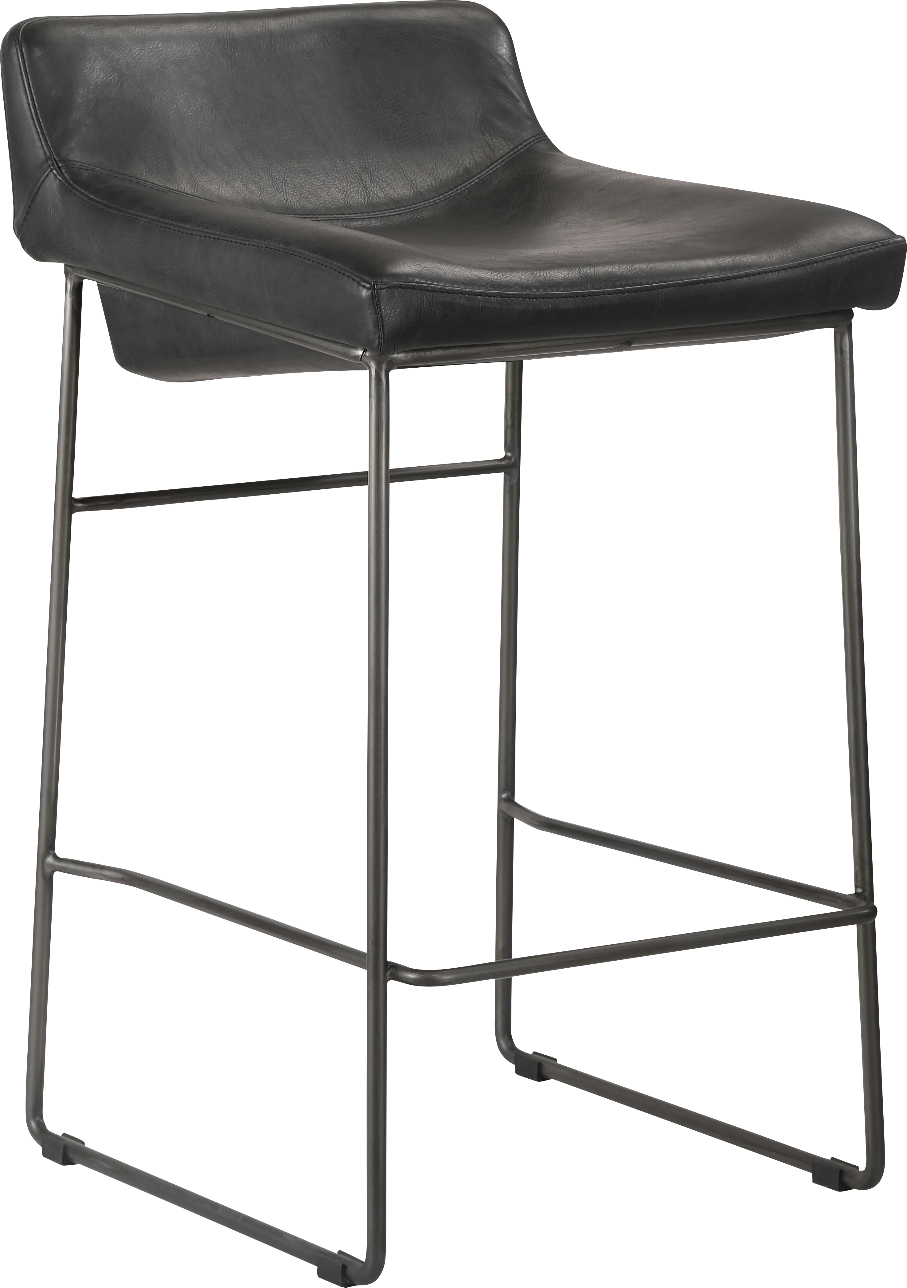 Alderney Black Counter Height Stool - Thumbnail - Image 1