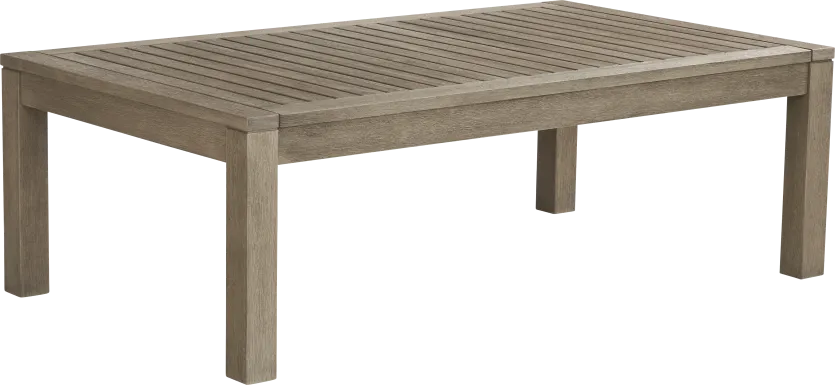 Siesta Key Gray Outdoor Cocktail Table