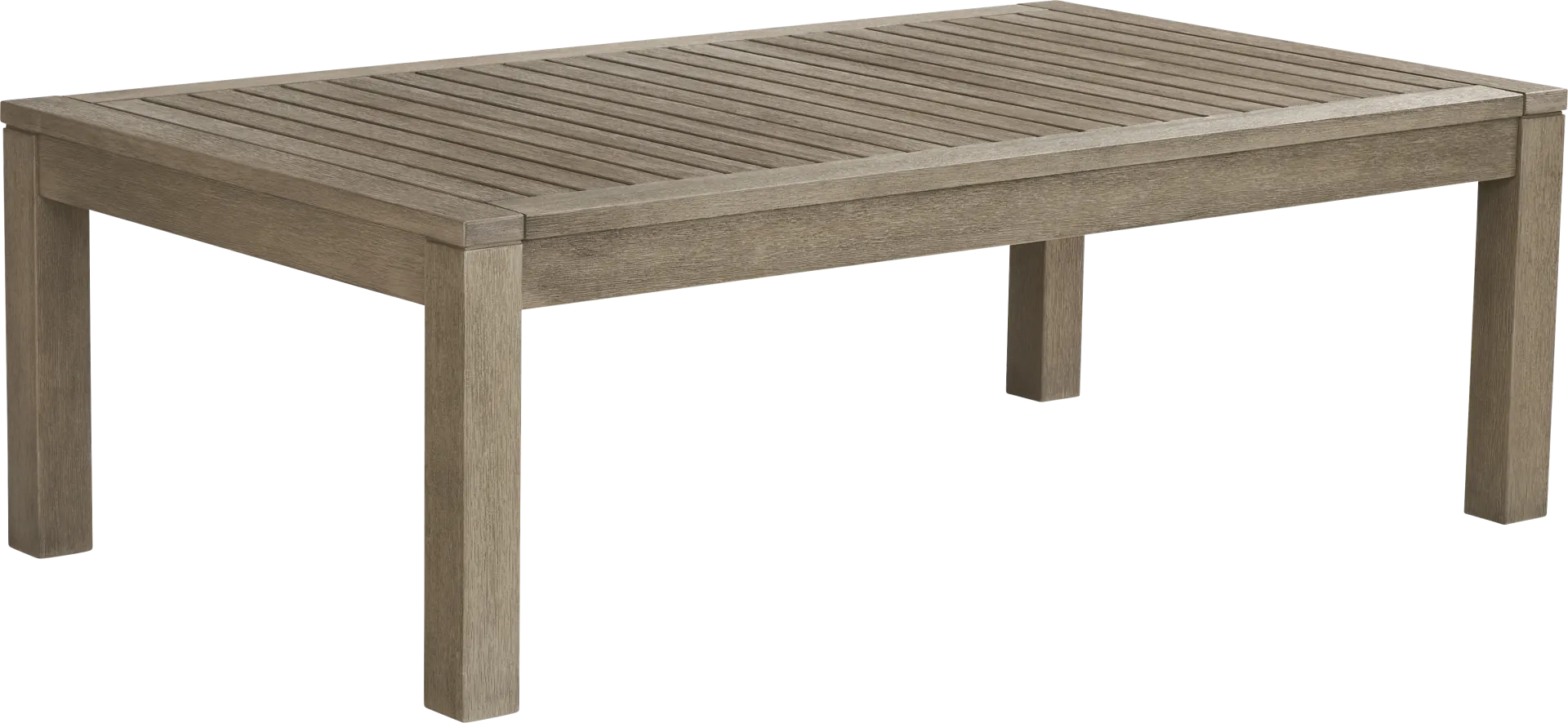 Siesta Key Gray Outdoor Cocktail Table - Image 1