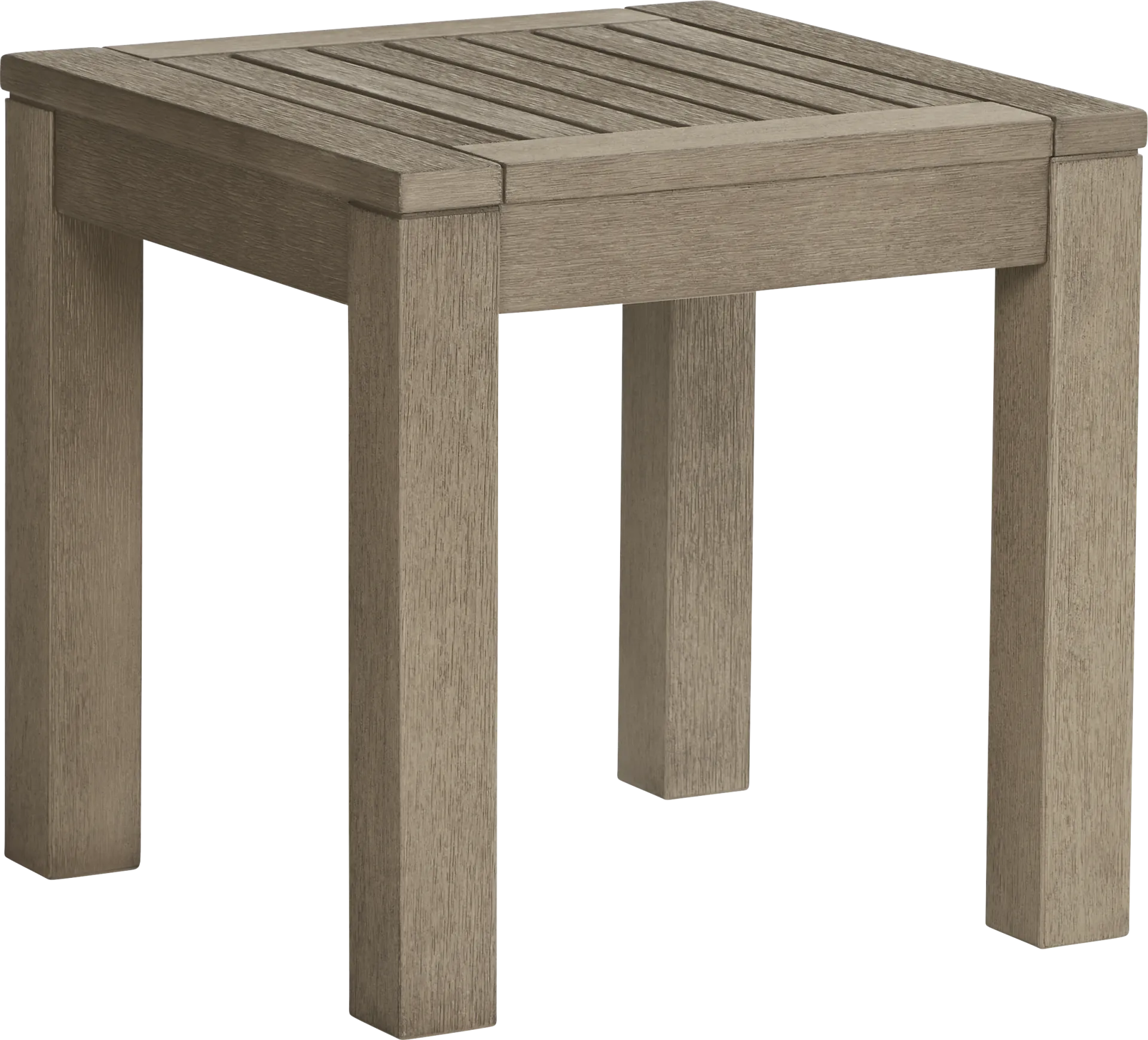 Siesta Key Gray Outdoor End Table - Image 1