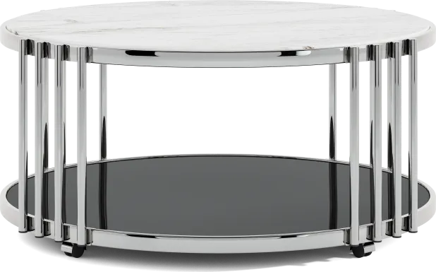 Bardiglio Silver Cocktail Table