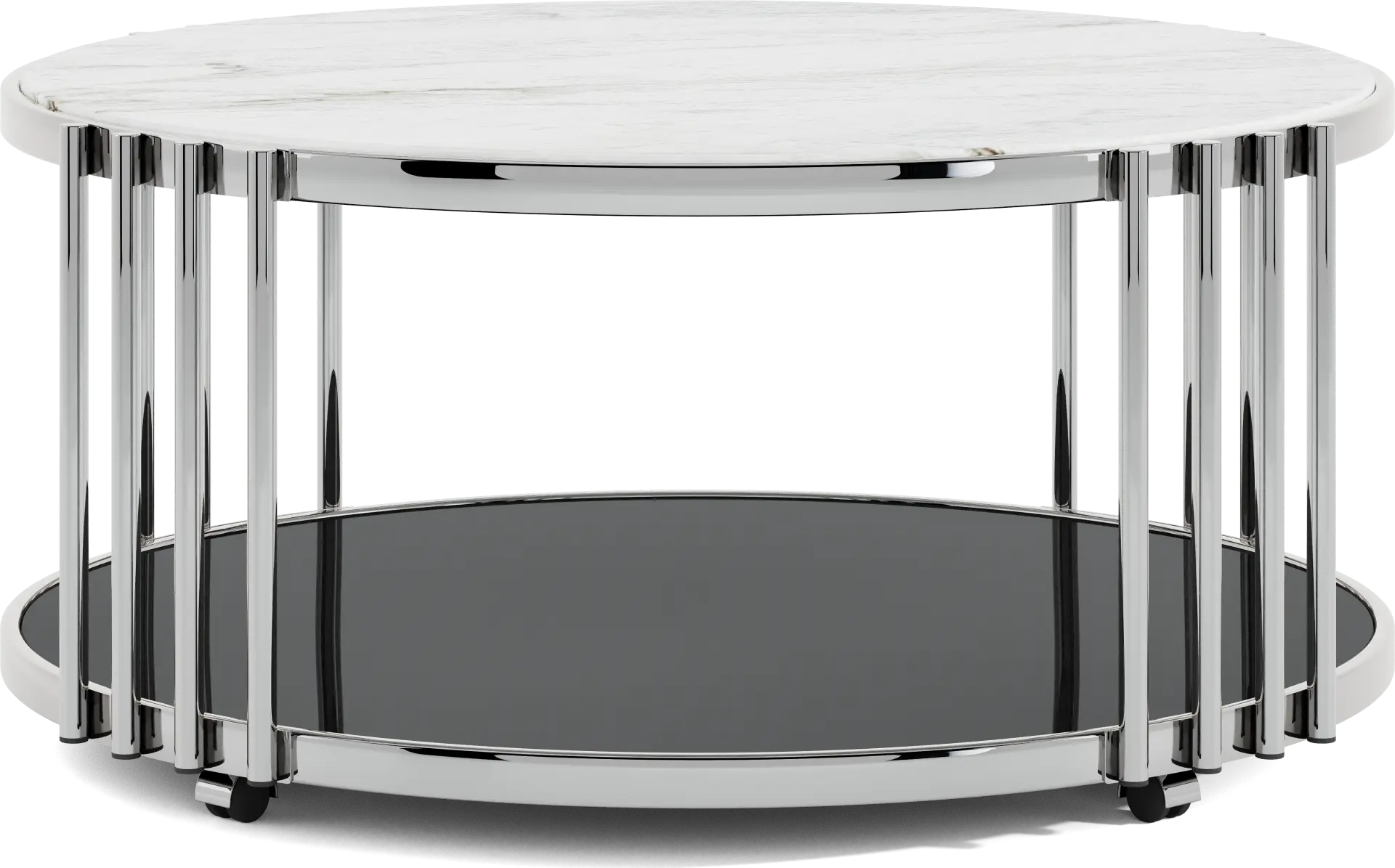 Bardiglio Silver Cocktail Table