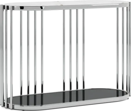 Bardiglio Silver Sofa Table