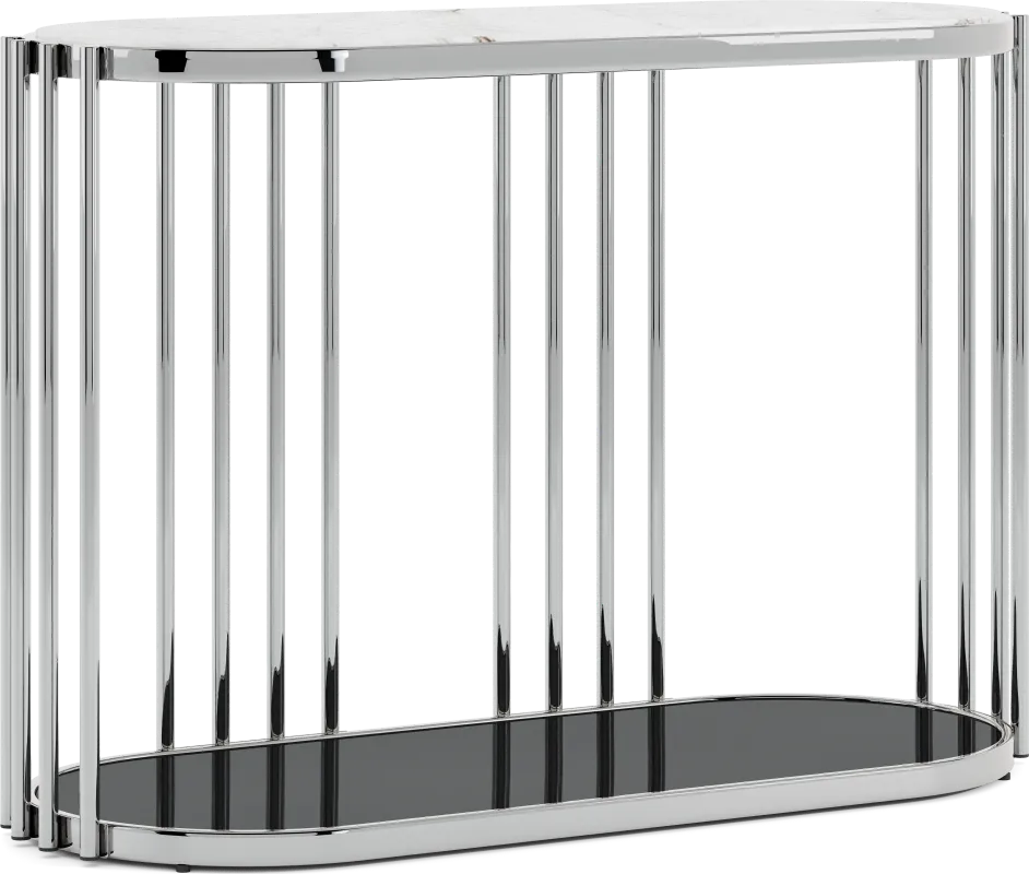 Bardiglio Silver Sofa Table