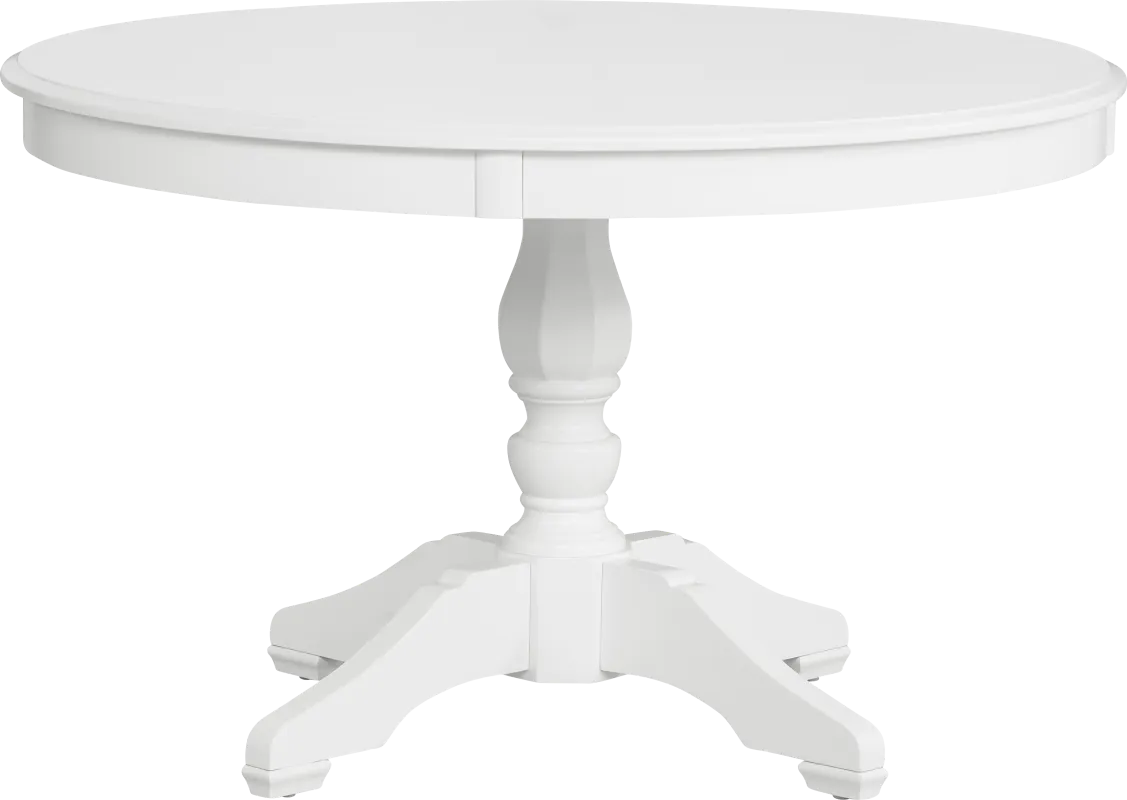 Chesterman White Round Dining Table