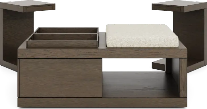 Delano Brown 3 Pc Table Set